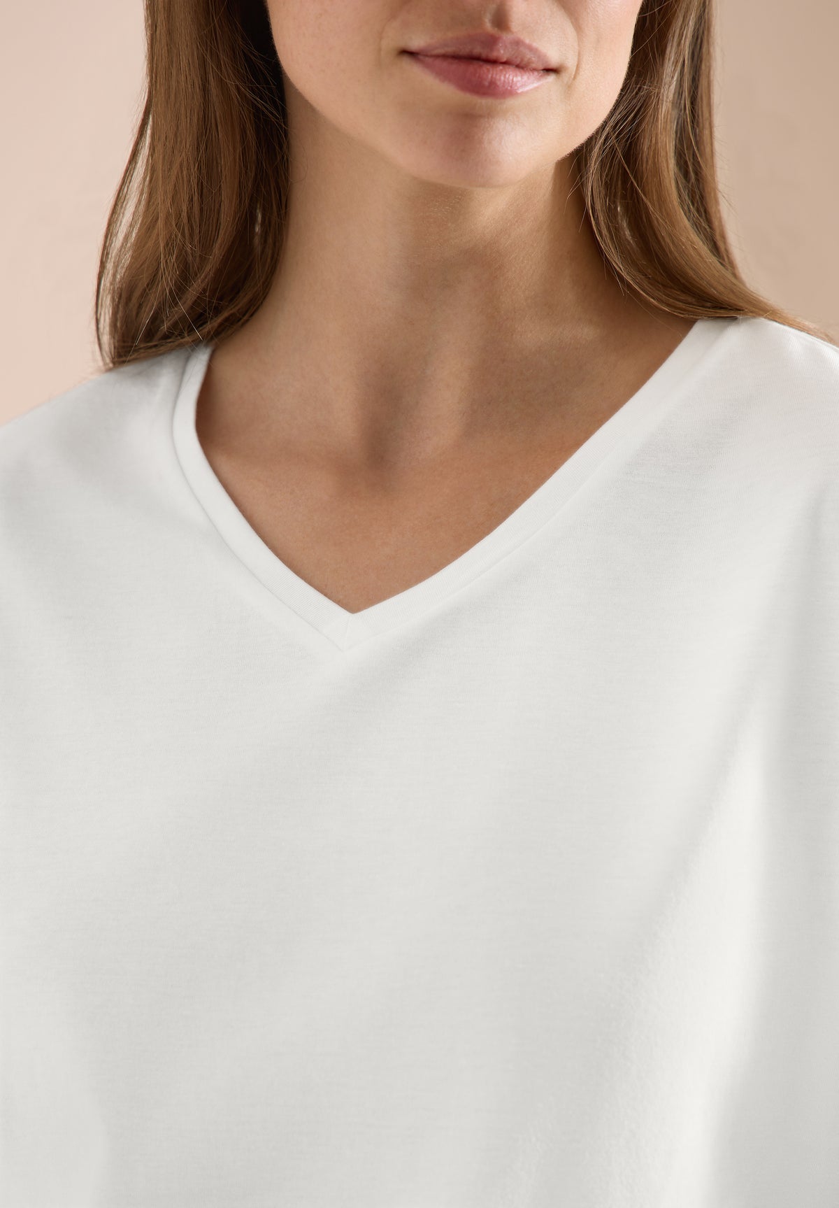 Dropped Shoulder Shirt mit V-Neck
