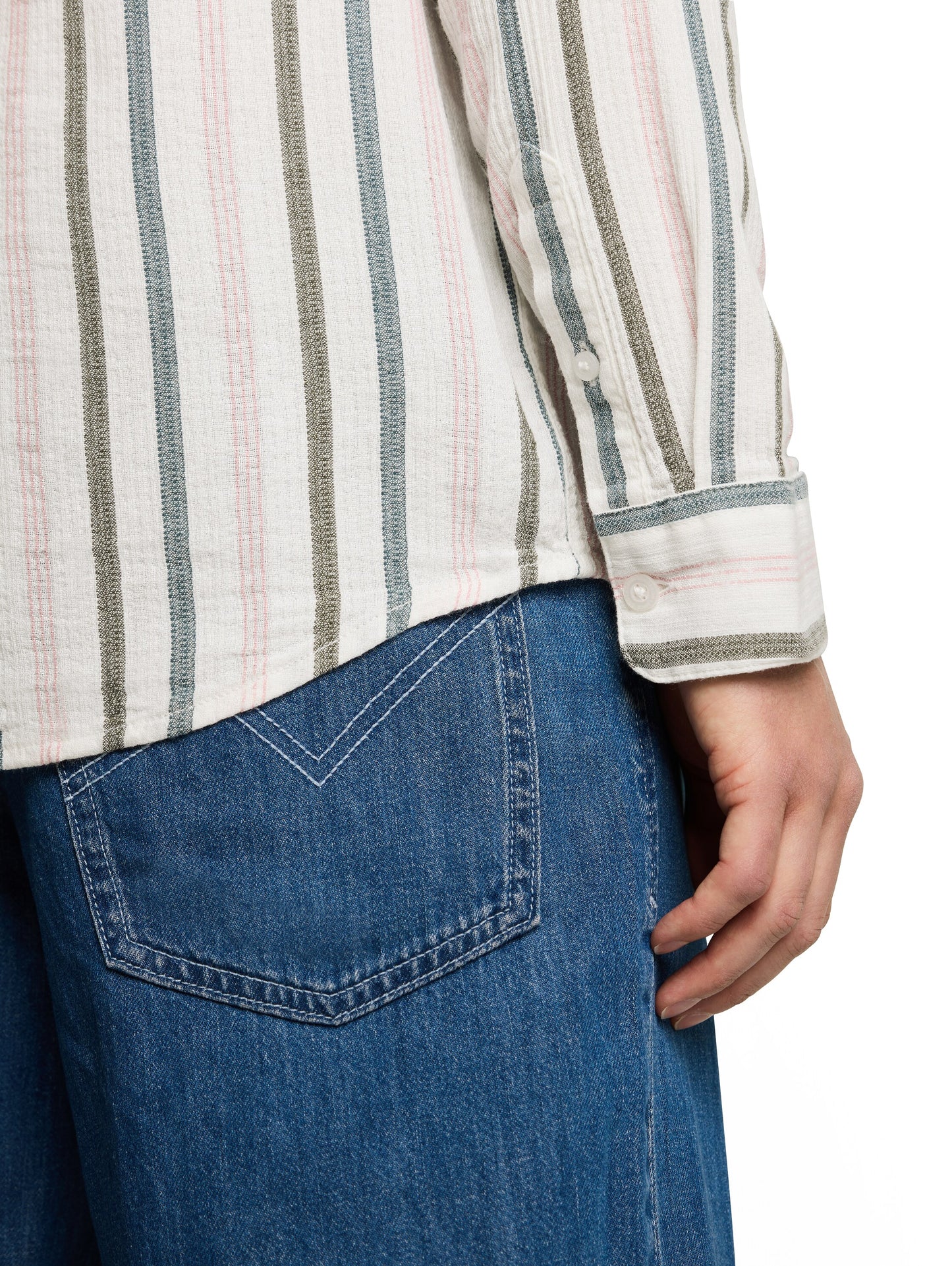 Relaxed Fit Hemd mit Streifen