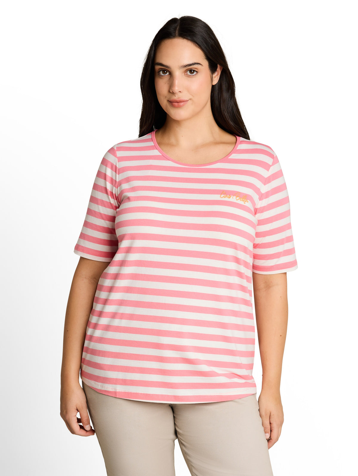 Plus Size - T-Shirt mit Stickerei