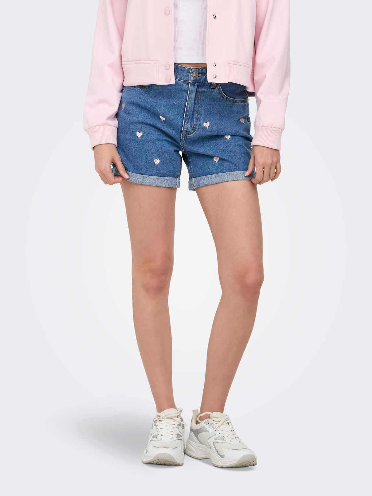 ONLVEGA HW EMBROIDERY DNM SHORTS GUANOOS