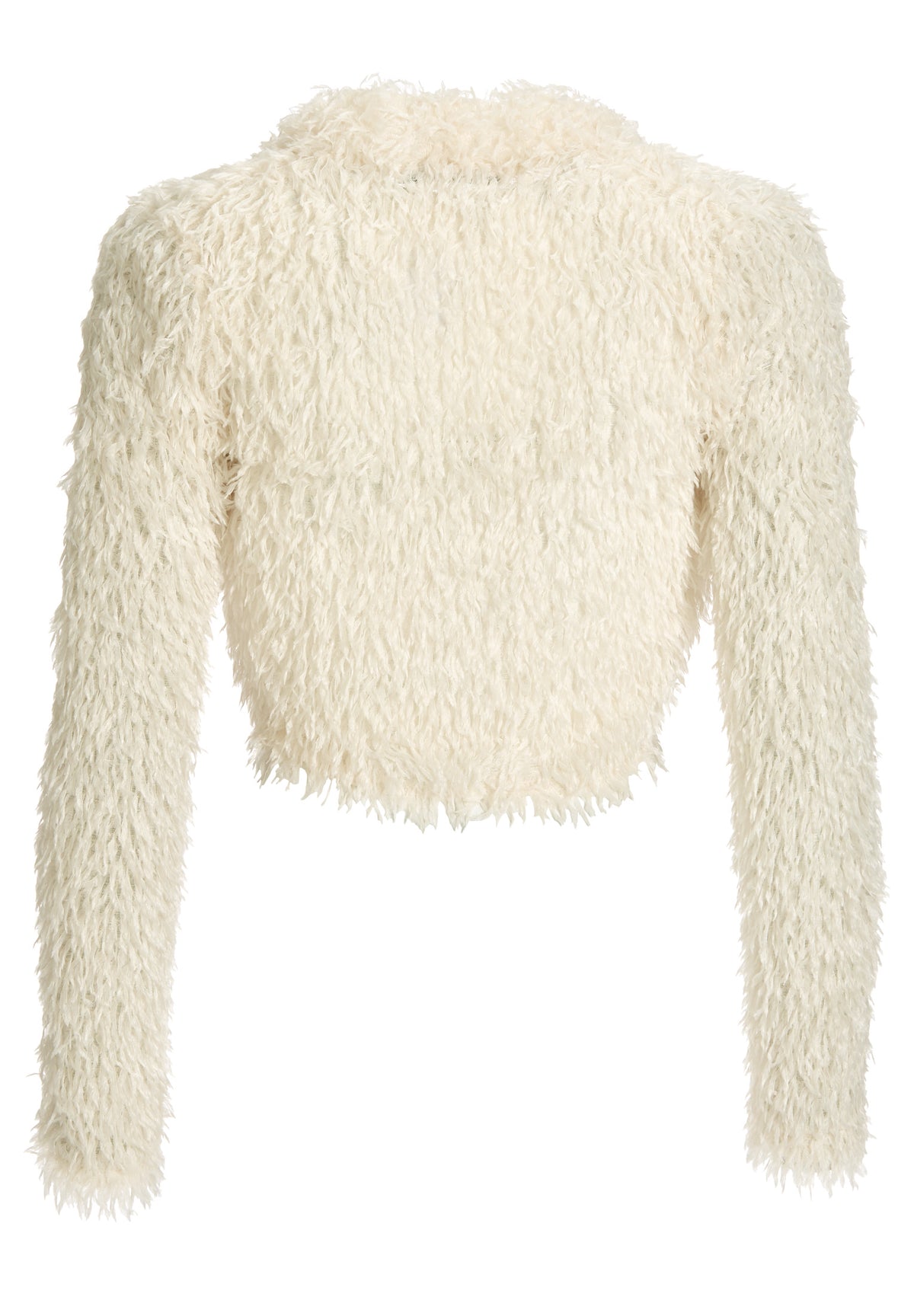 Jersey Bolero mit fedriger Optik