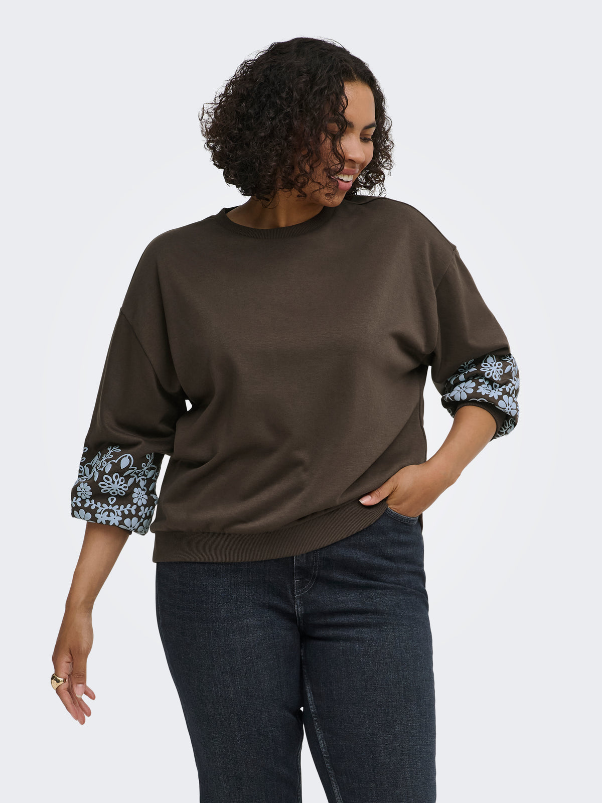 CARBROOKE L/S O-NECK PRINT SWT JRS NOOS