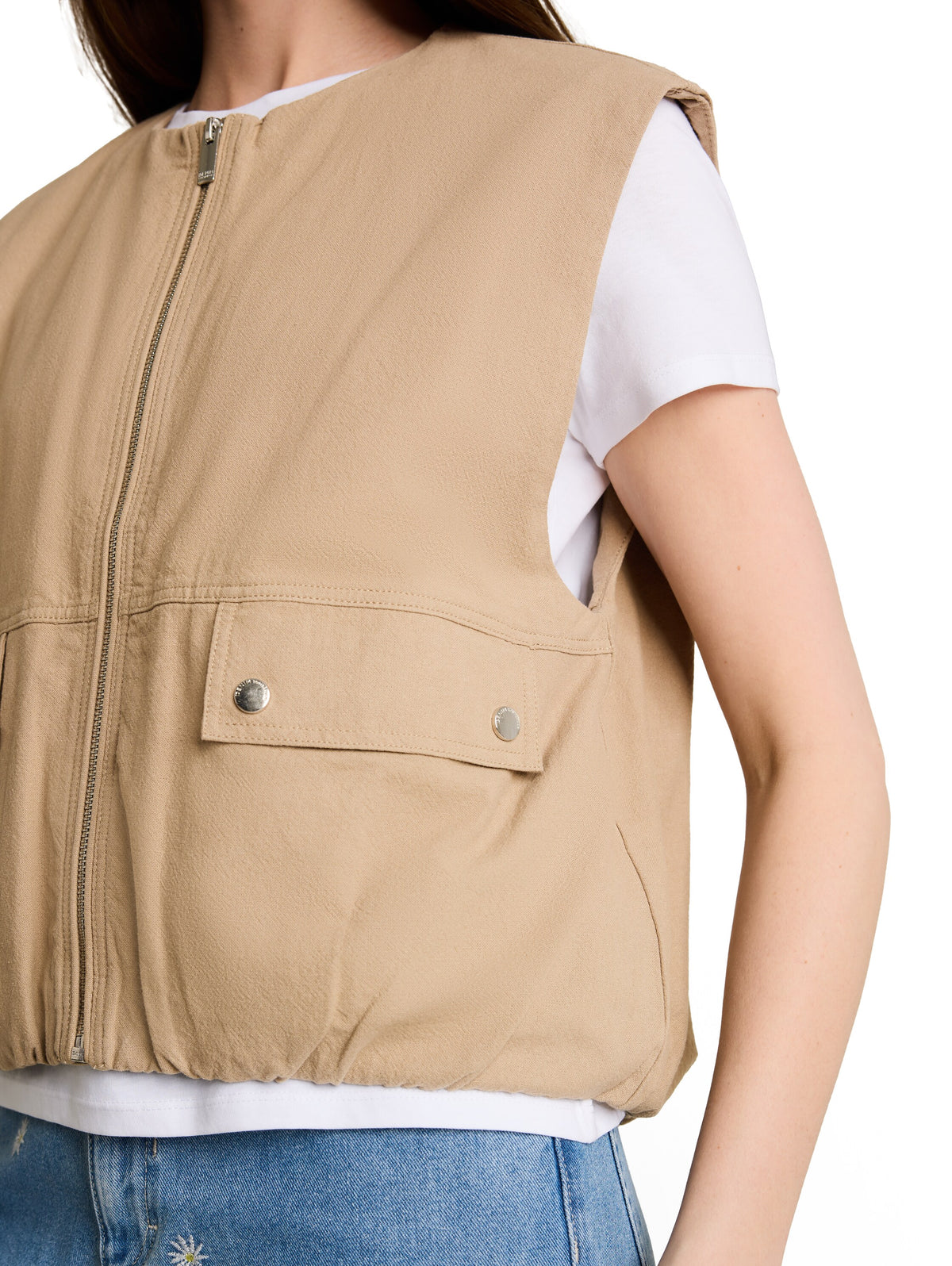 Loose Fit Weste mit Taschen