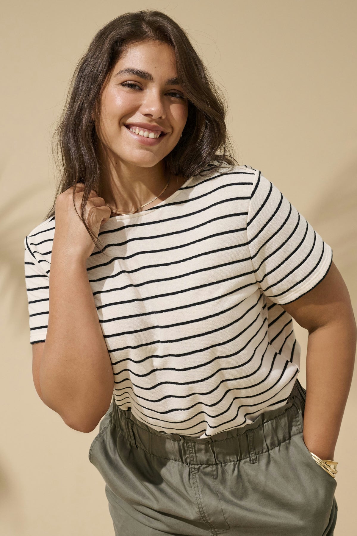 CARJANA S/S MIX SWEAT TOP JRS
