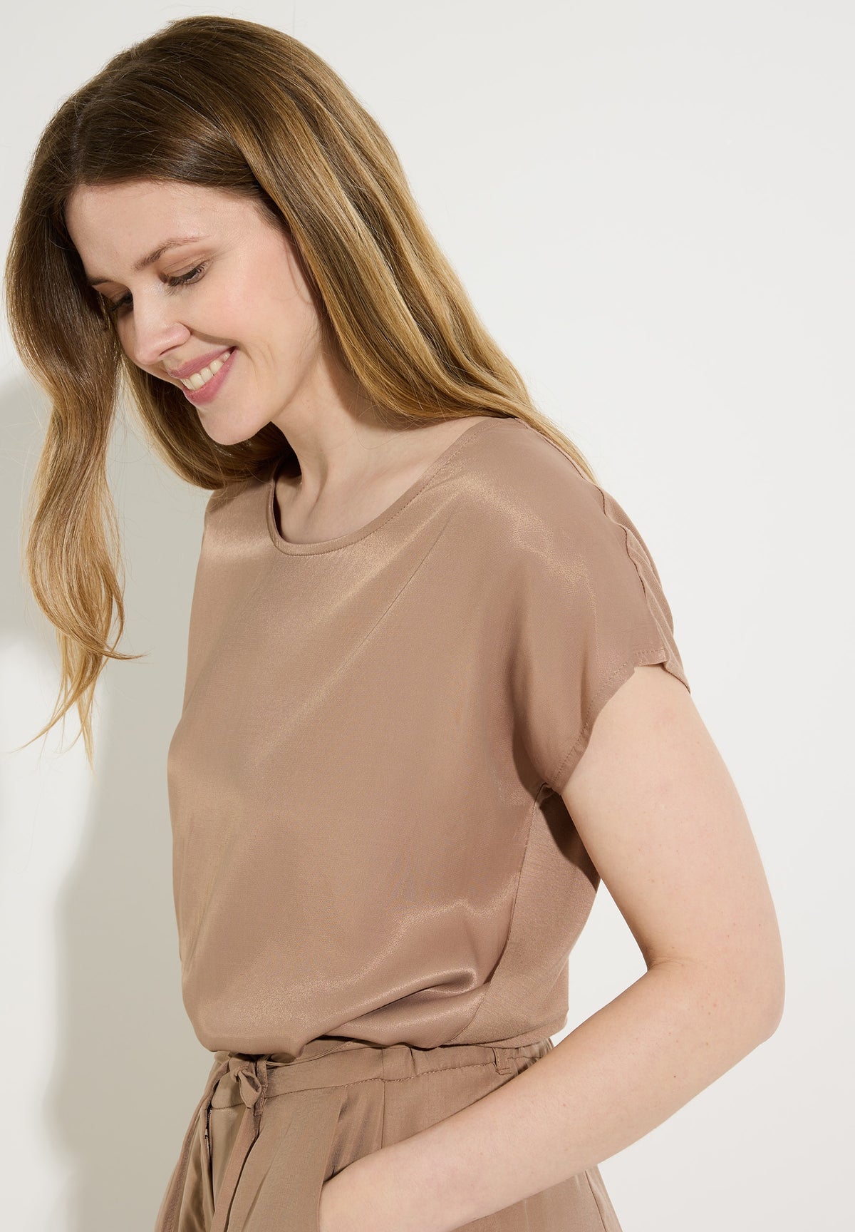 Shirt mit Satinfront