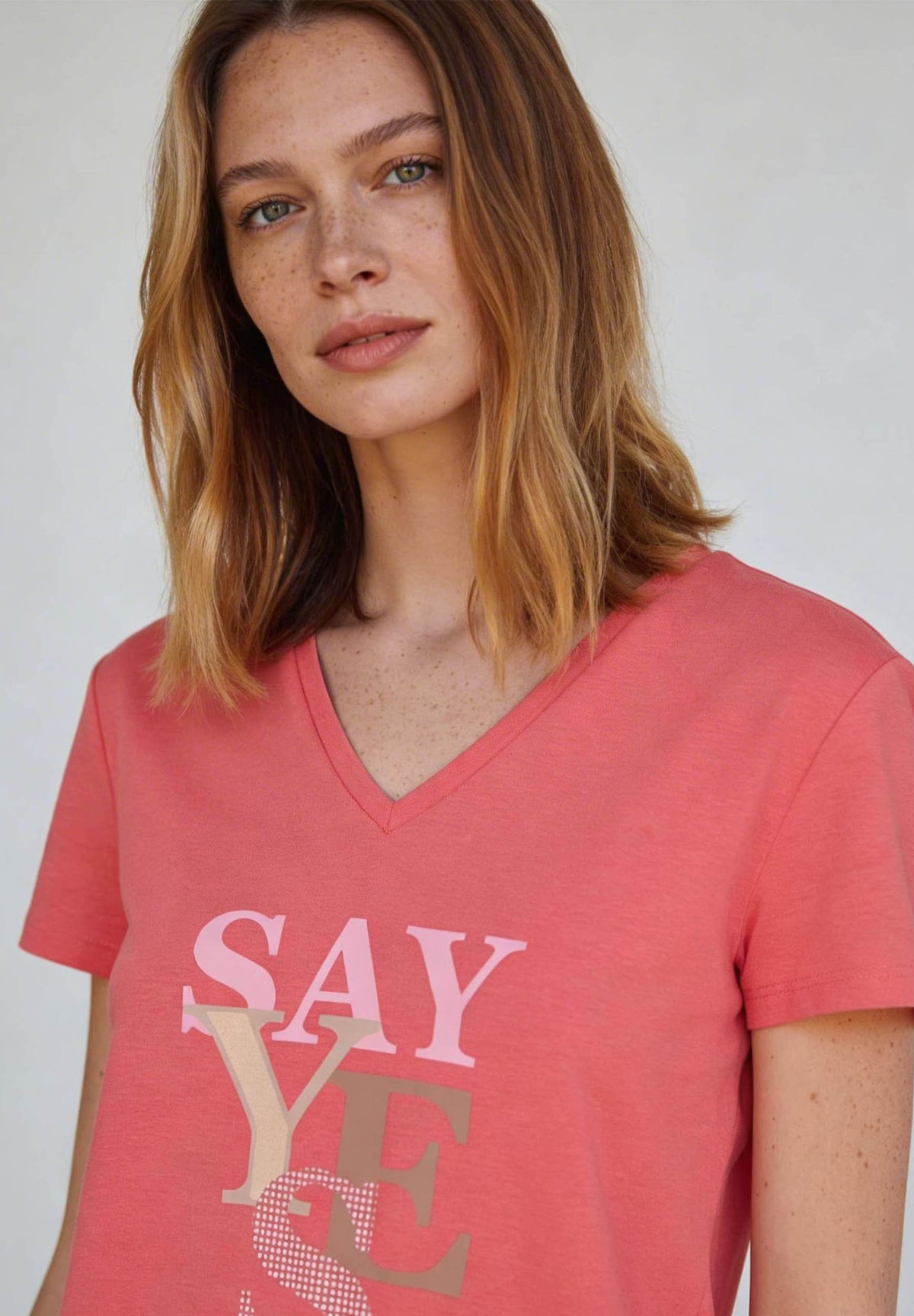 T-Shirt mit Schrift