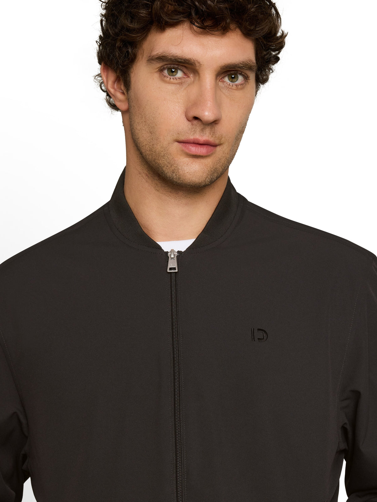 Blouson Jacke mit Logo-Stickerei