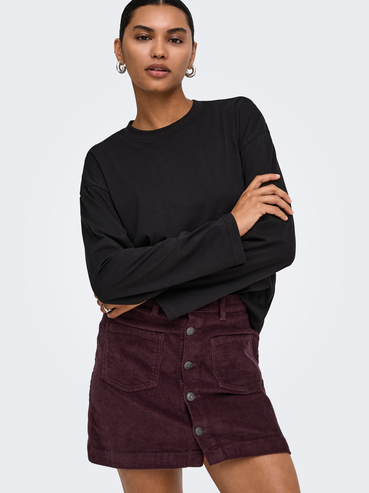 ONLAMAZING GLOBAL HW CORD SKIRT PNT NOOS