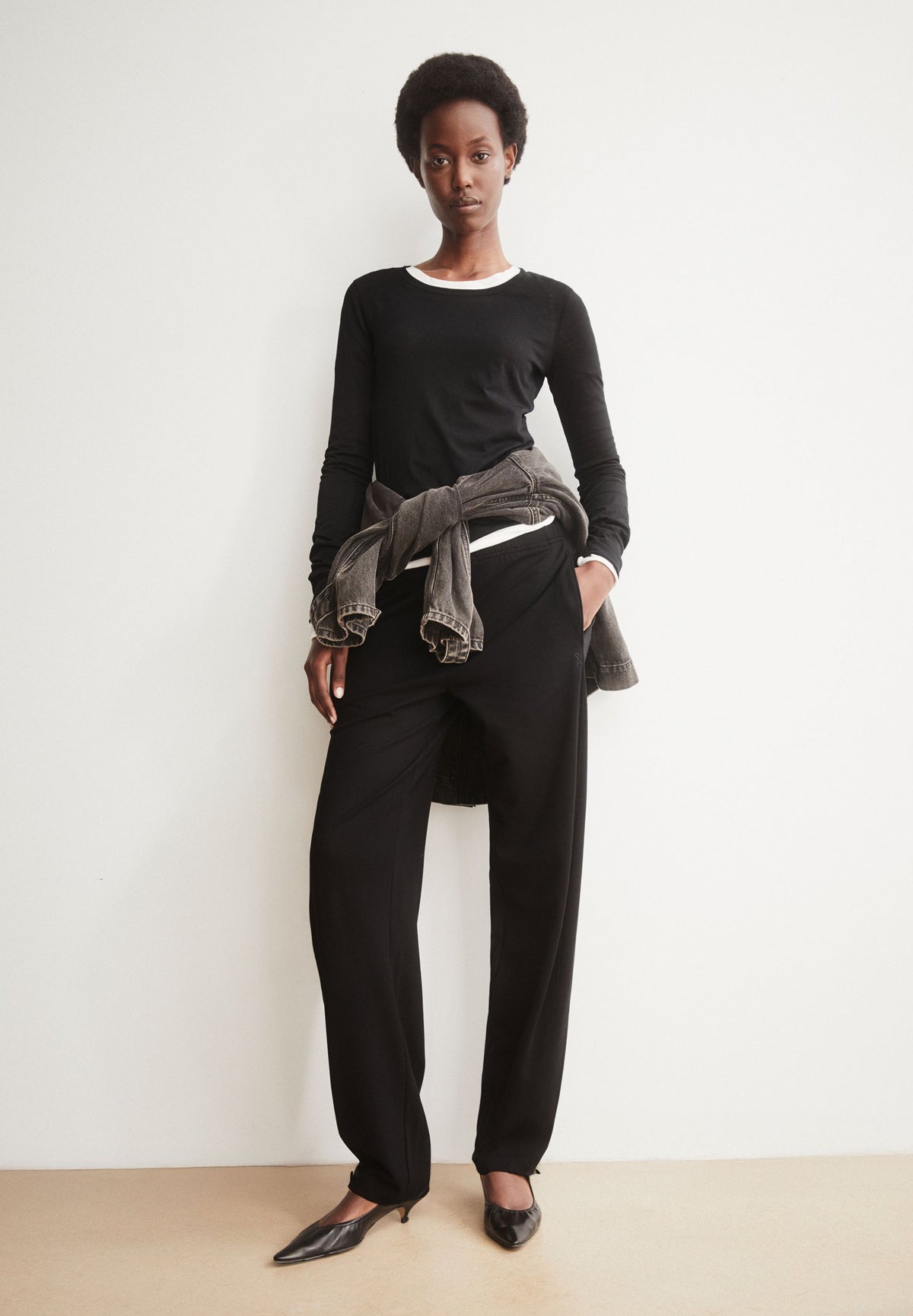 BASIC JERSEY BARREL PANT