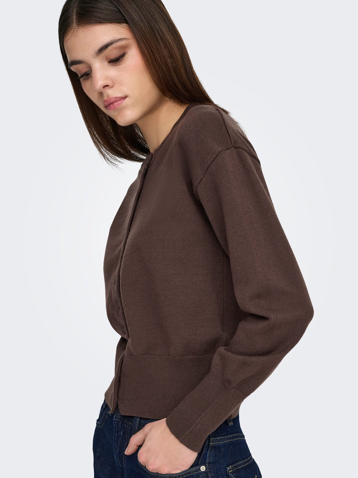 ONLMIO LS O-NECK BUTTON CARDIGA KNT NOOS