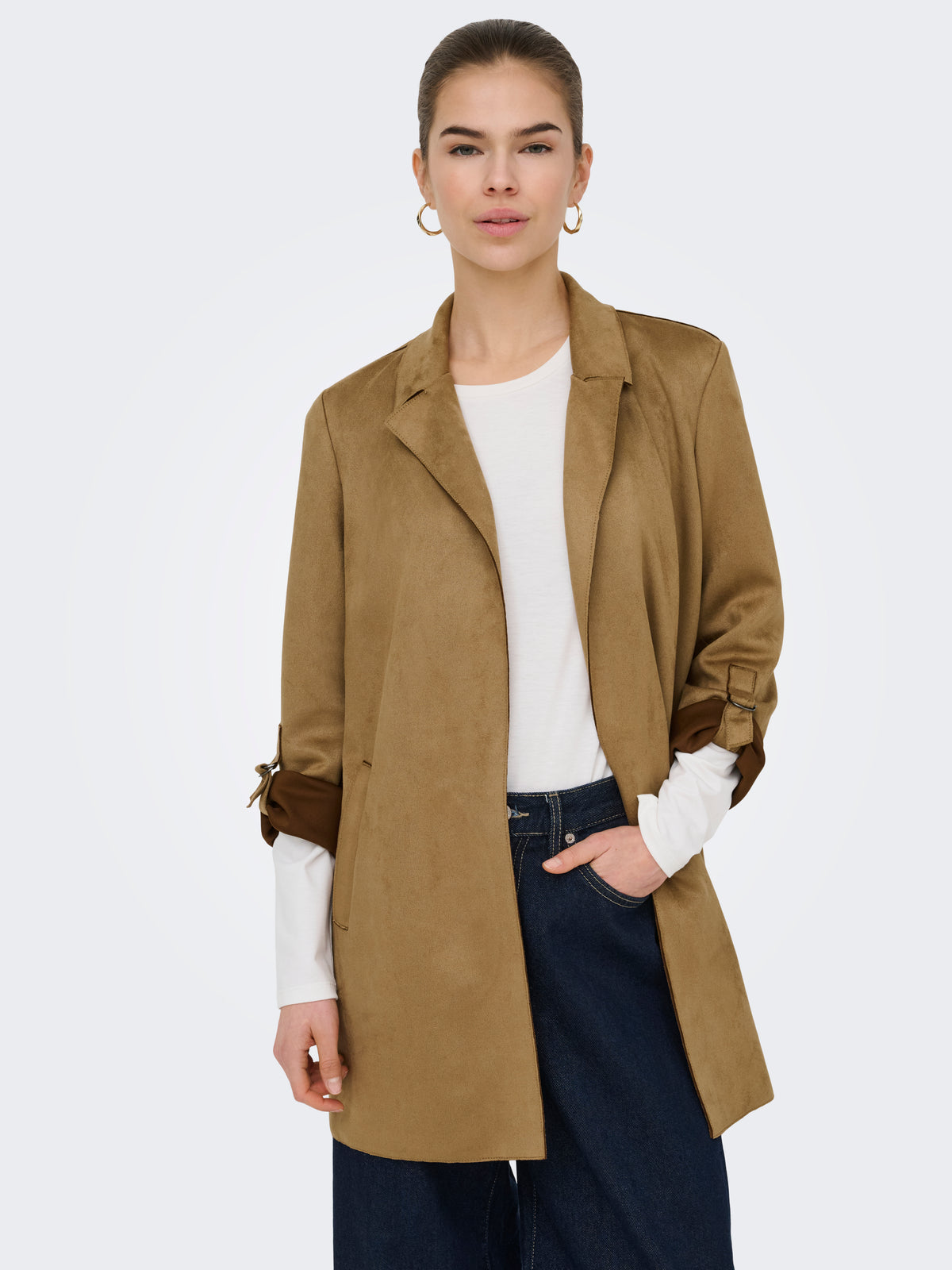 ONLJOLINE FAUX SUEDE COAT OTW NOOS