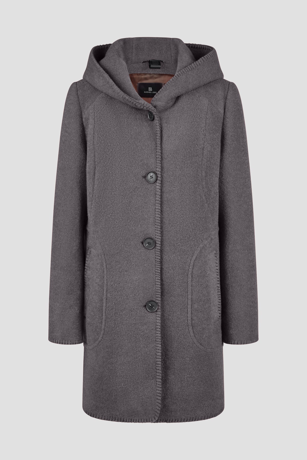 Wolljacke mit Kapuze