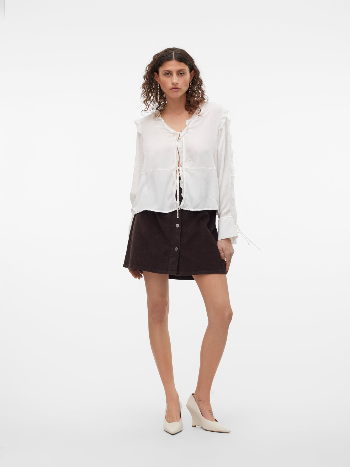 VMETTA HR SHORT CORD SKATER SKIRT NOOS