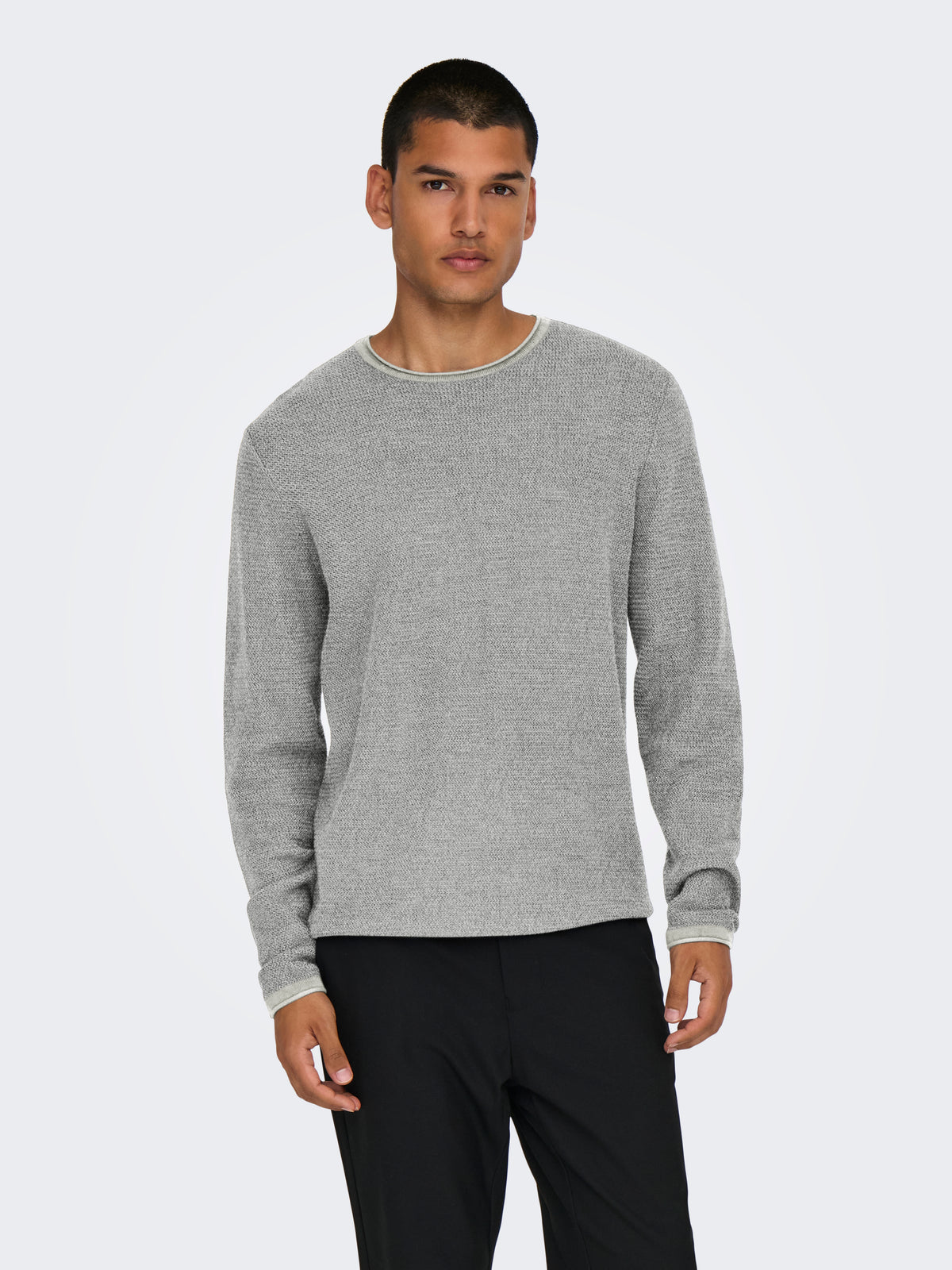 ONSERIC REG 12 STRUC CREW KNIT NOOS
