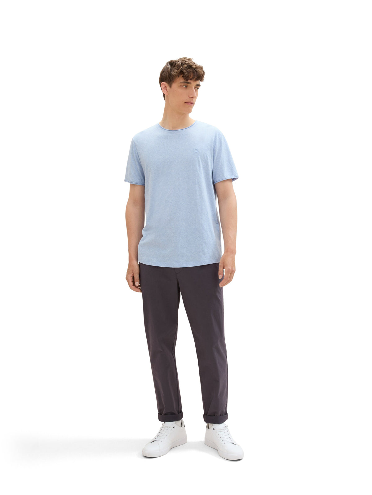 T-Shirt in Melange Optik