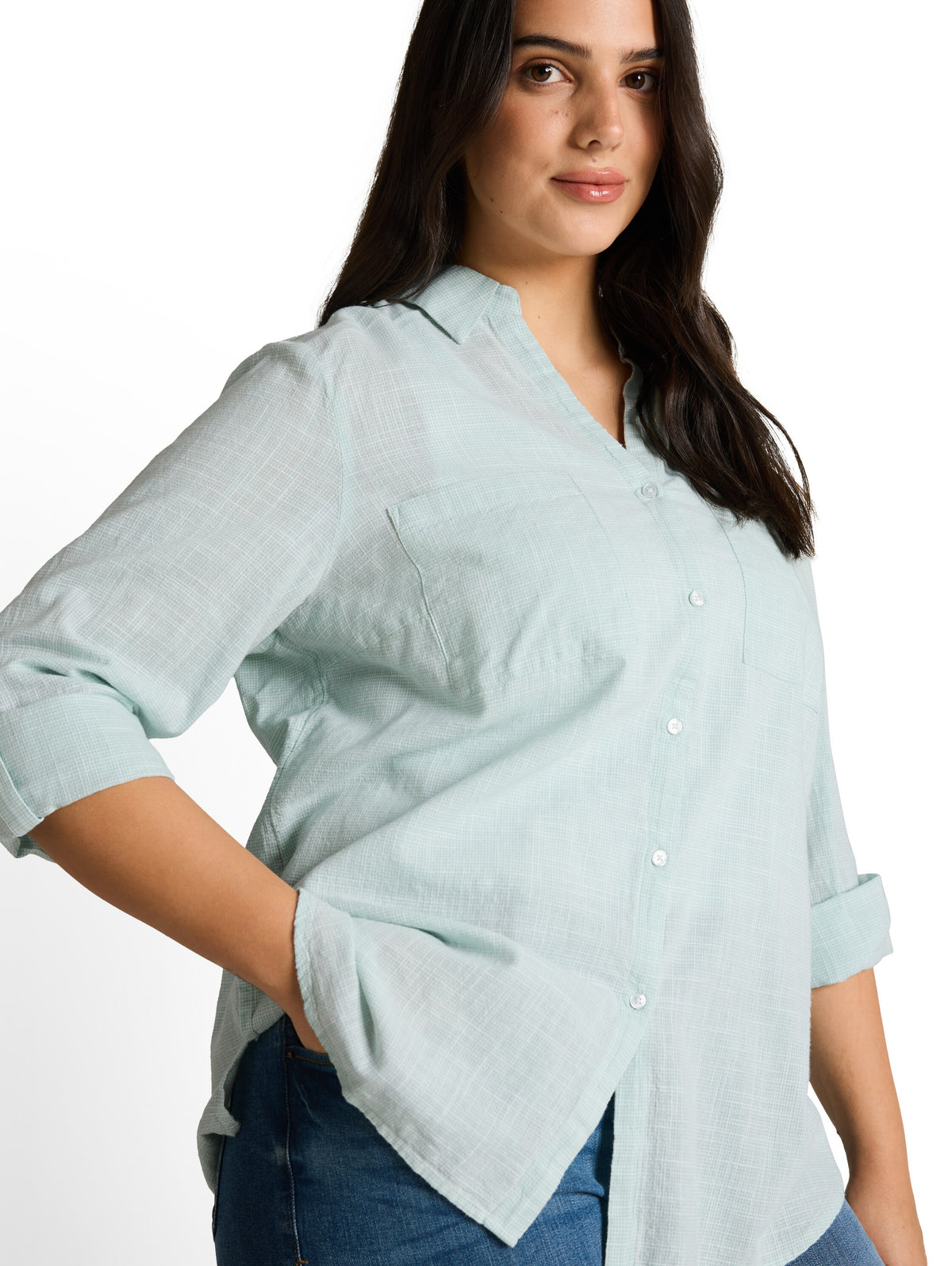 Plus Size - Bluse mit Brusttaschen