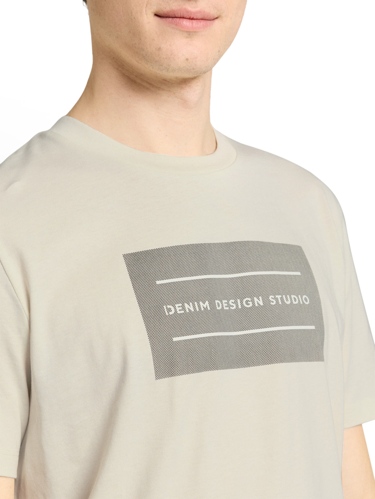 Basic T-Shirt mit Logo-Print