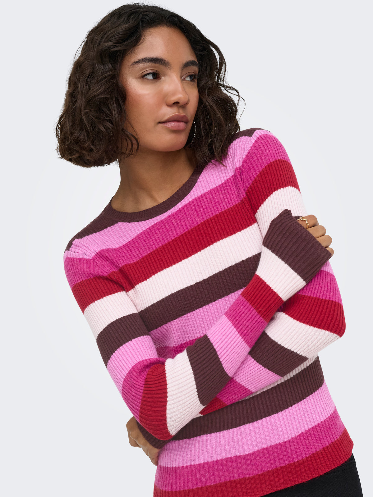 ONLIBI LS O-NECK RIB CC KNT