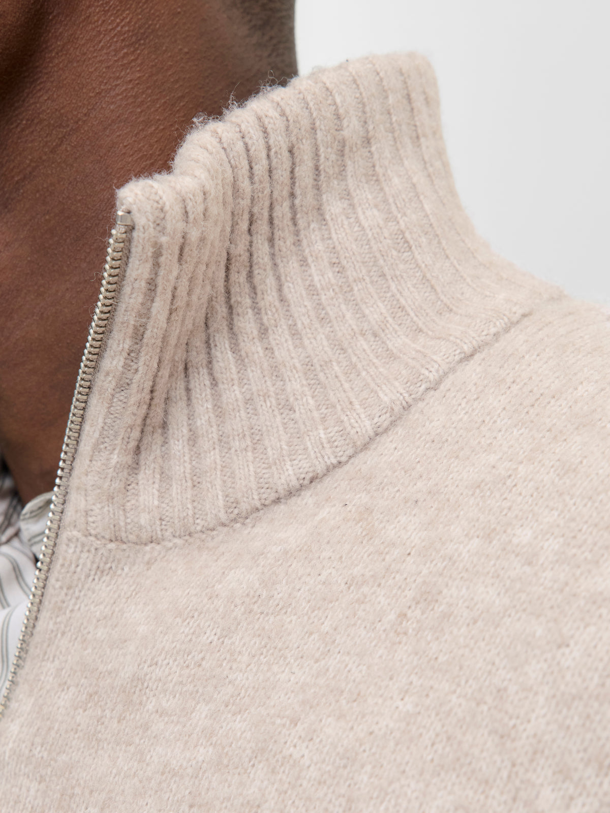 JJESOHO OLLIE KNIT HALF ZIP SN