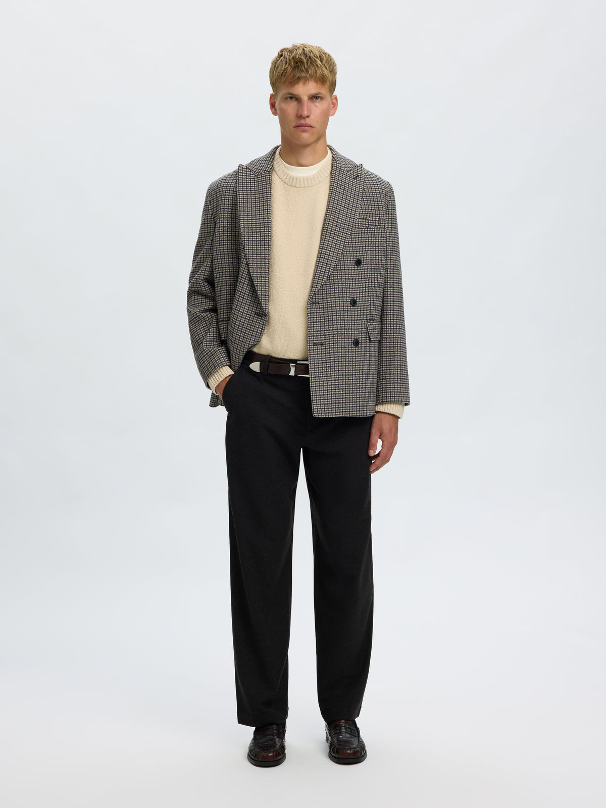SLMALEX LS KNIT RLX CREW NECK NOOS