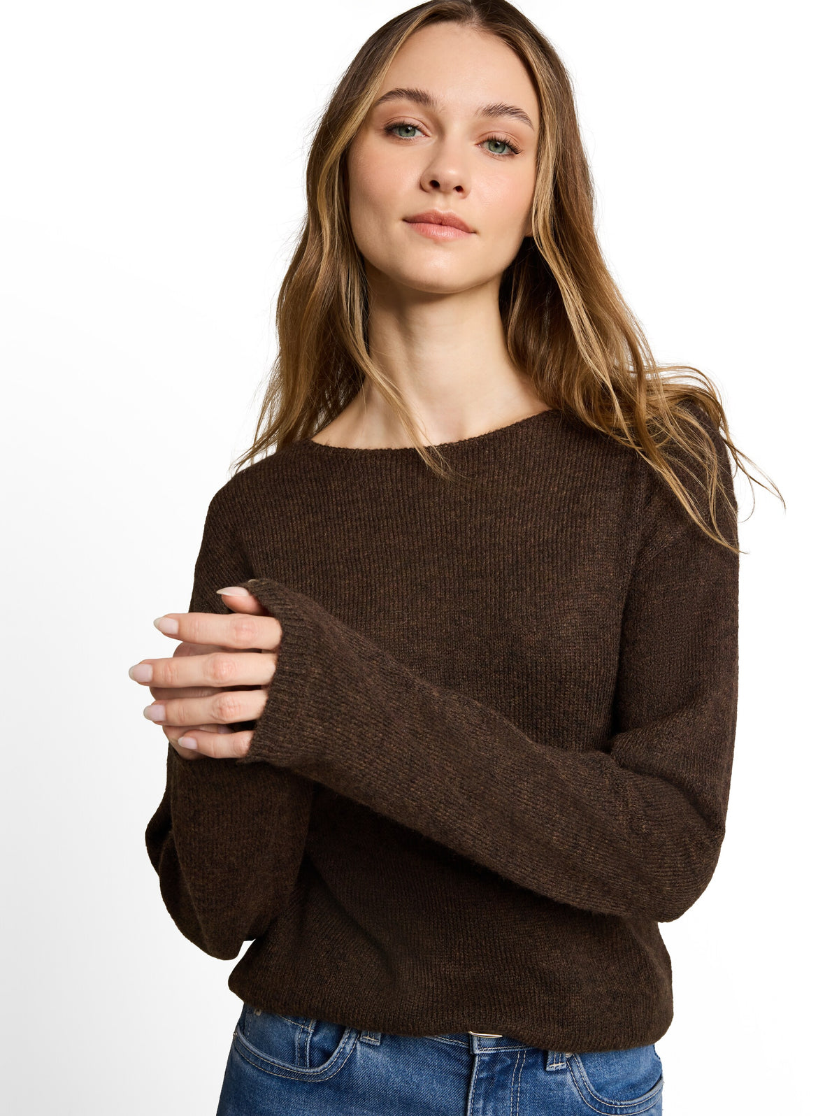 Strickpullover mit Alpaka-Anteil