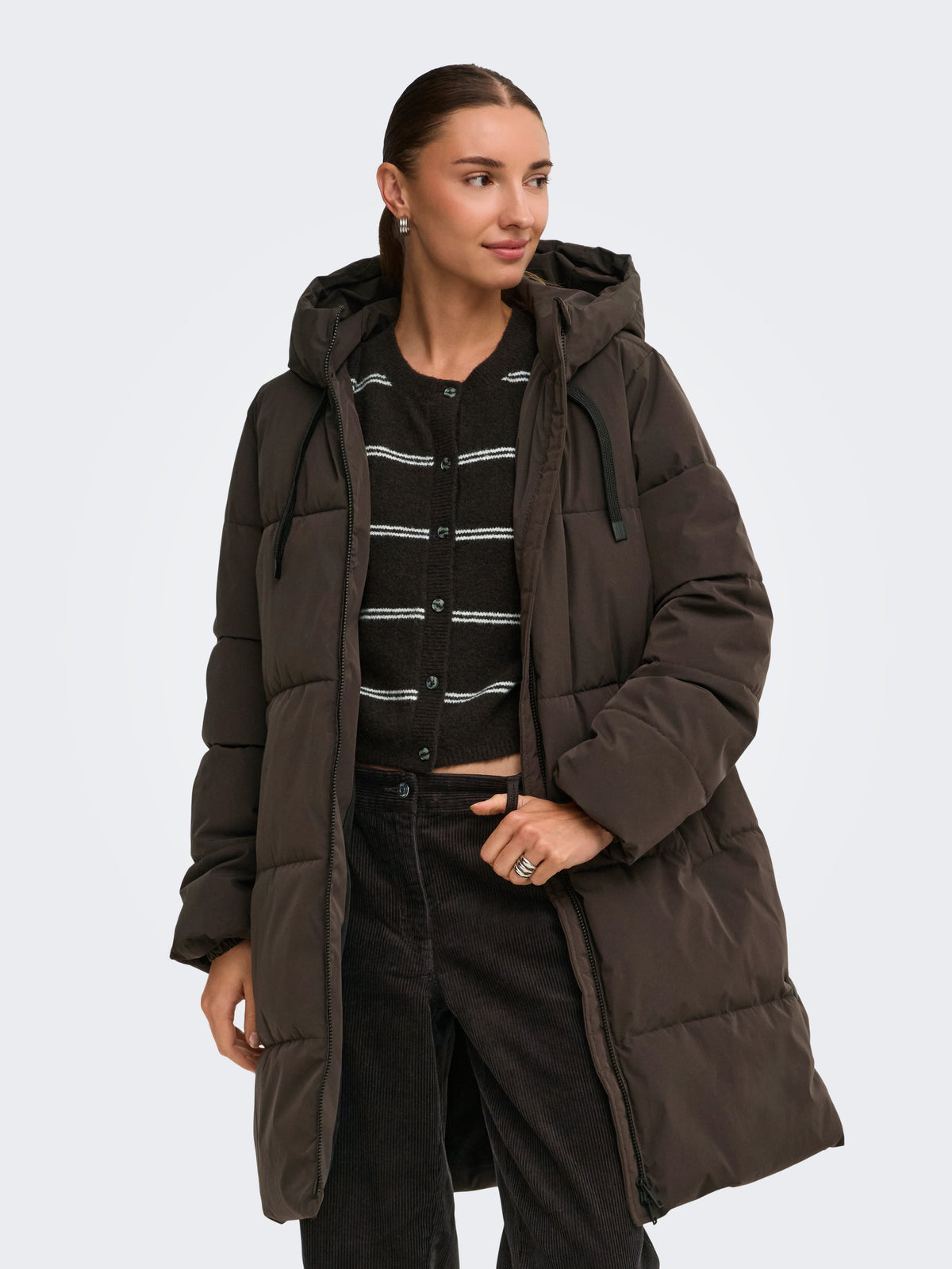 JDYBLAIR LONG HOOD PUFFER OTW SIJ NOOS