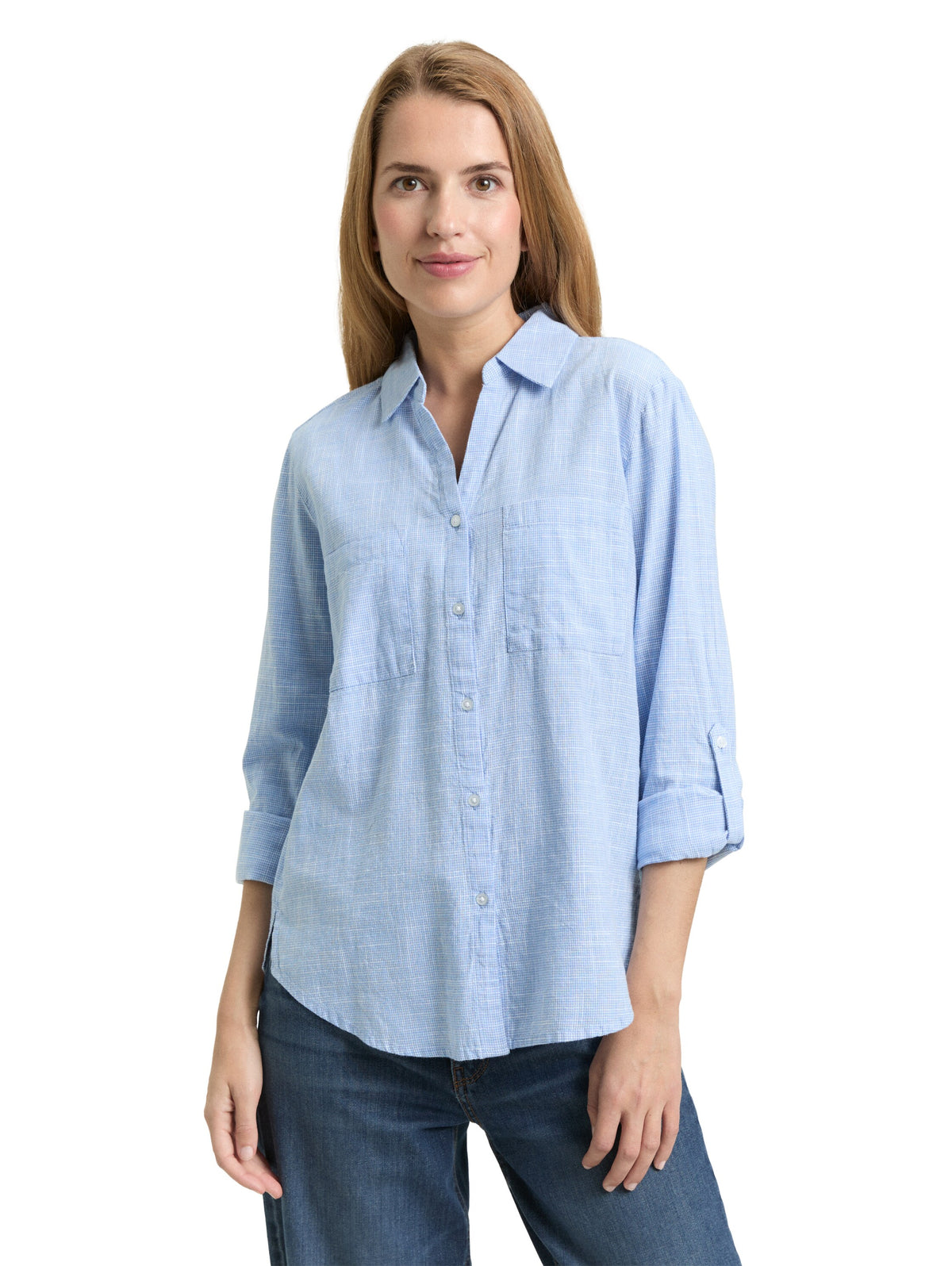 Bluse mit Brusttaschen