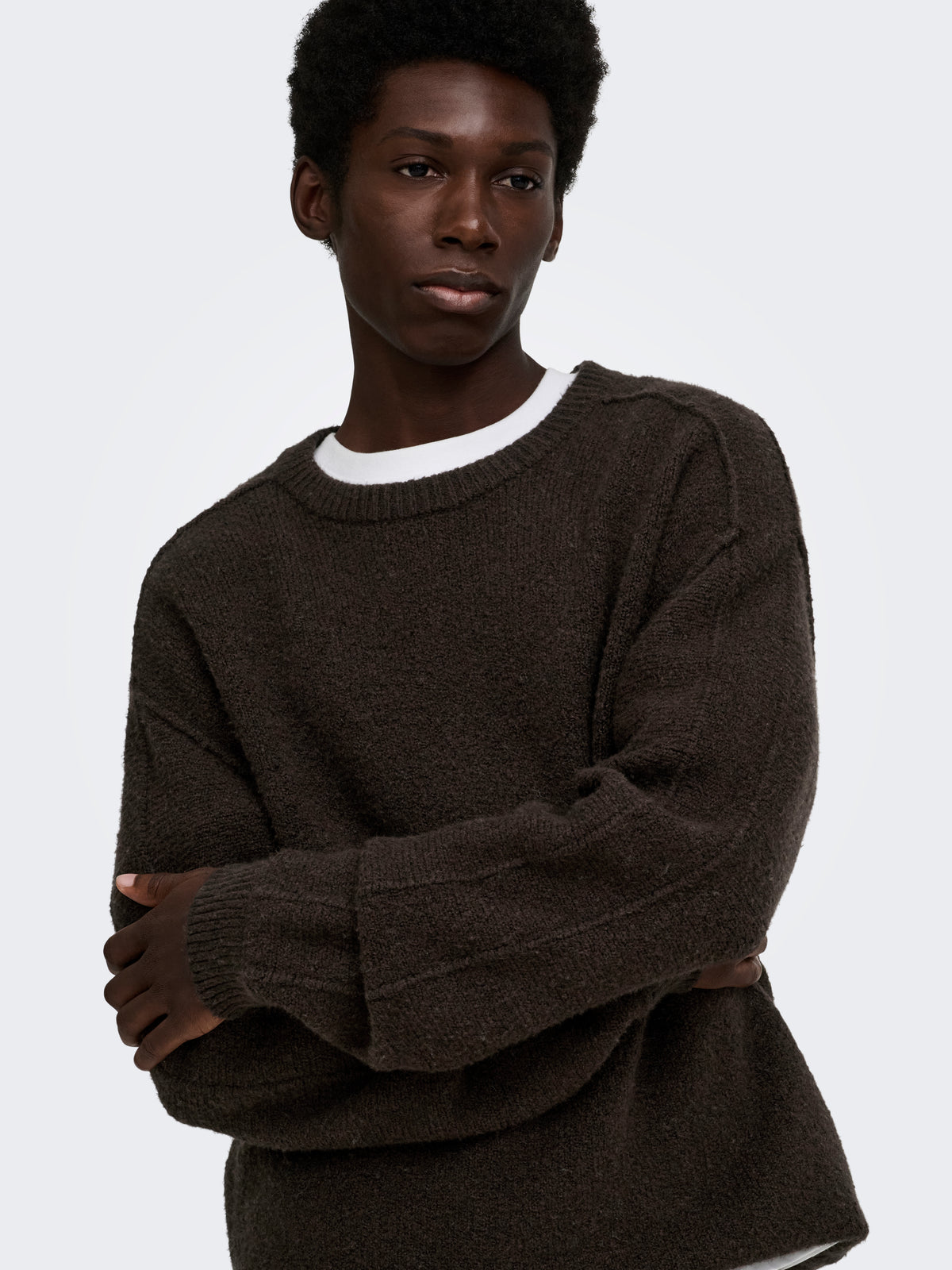 ONSJAMES CUTLINE RLX CREW KNIT