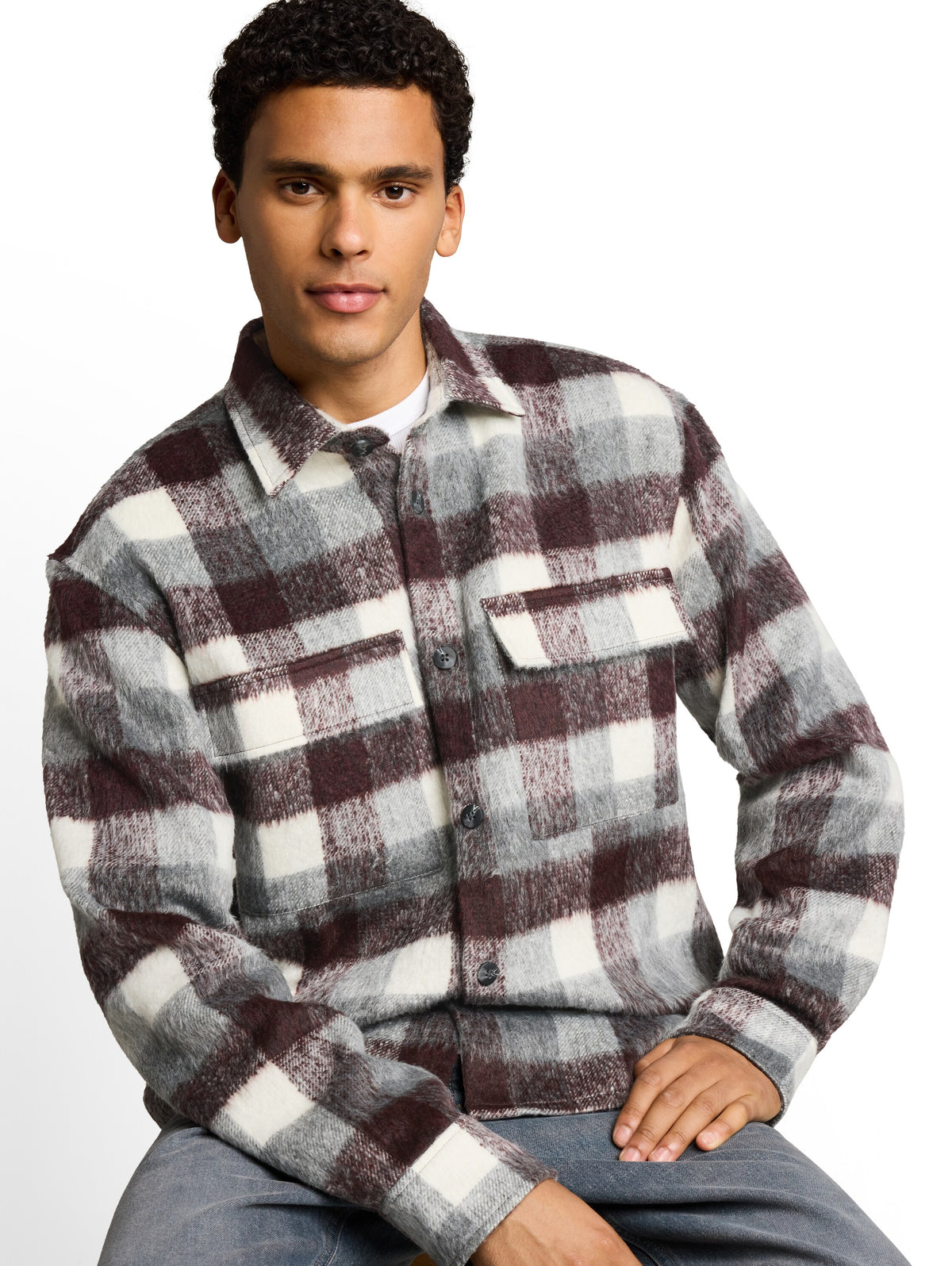 Overshirt mit Karomuster