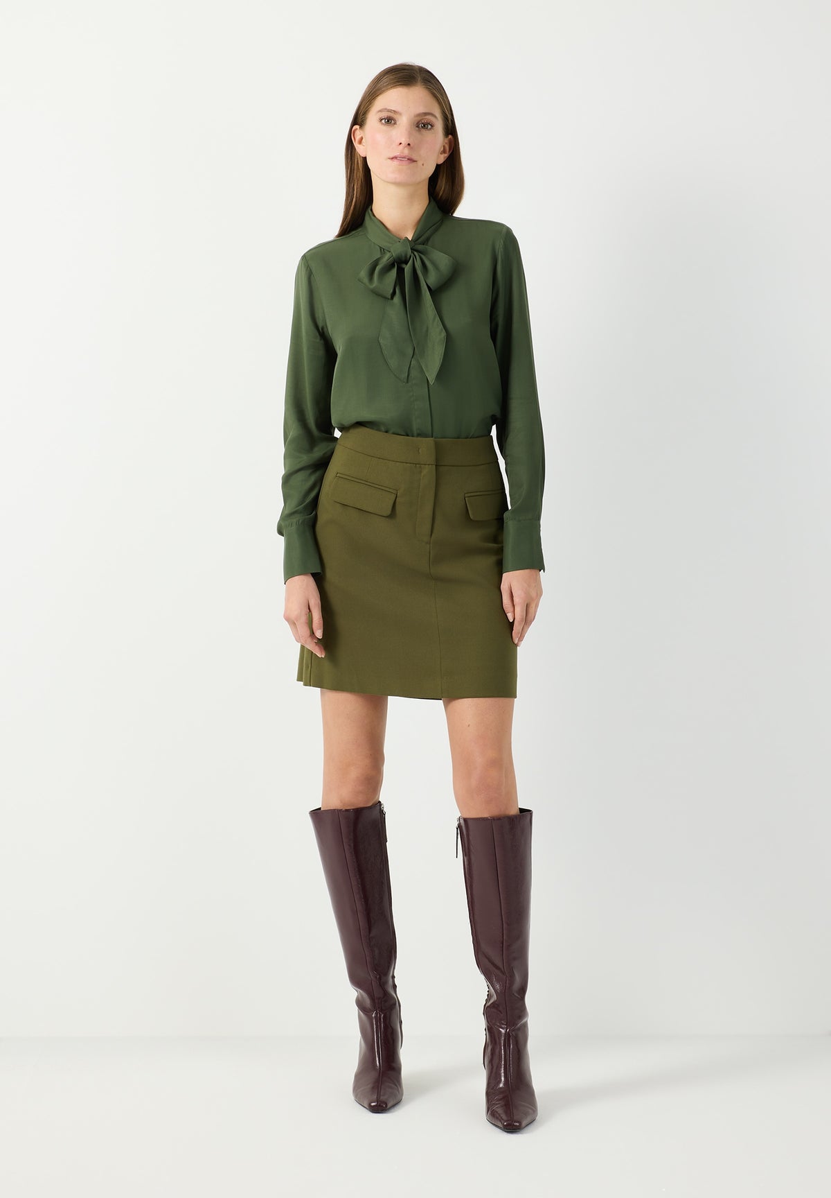 Bluse mit Schluppe