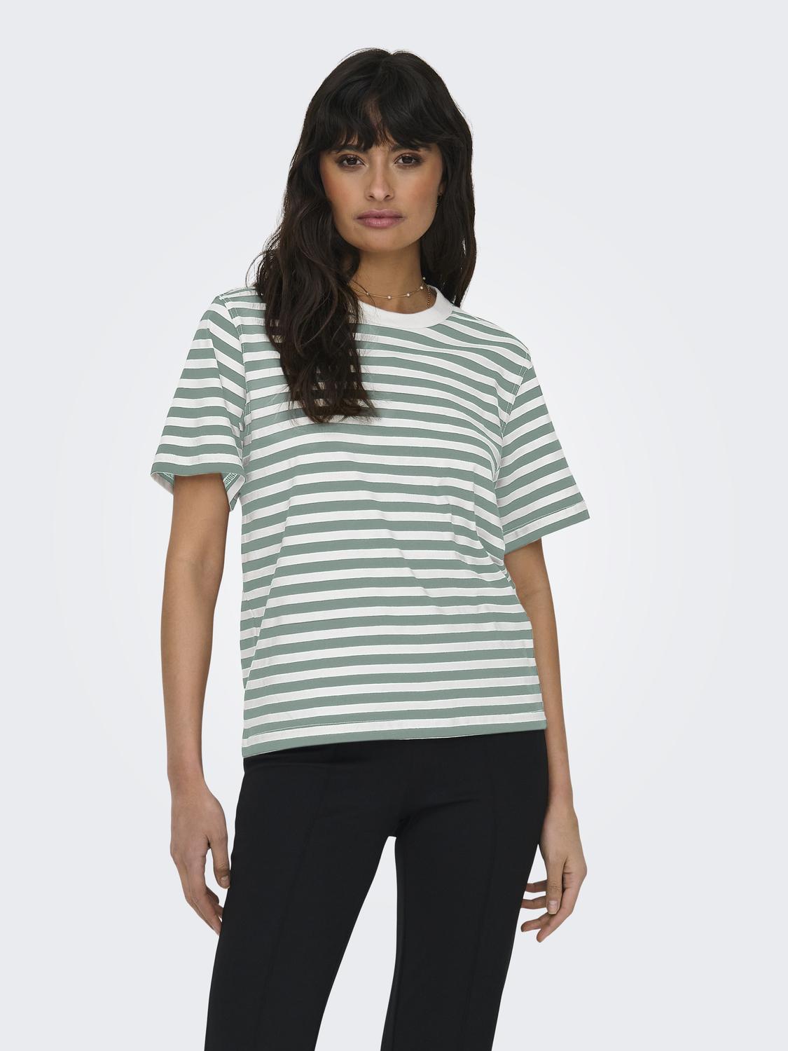 ONLLIVINA S/S STRIPE TEE JRS NOOS