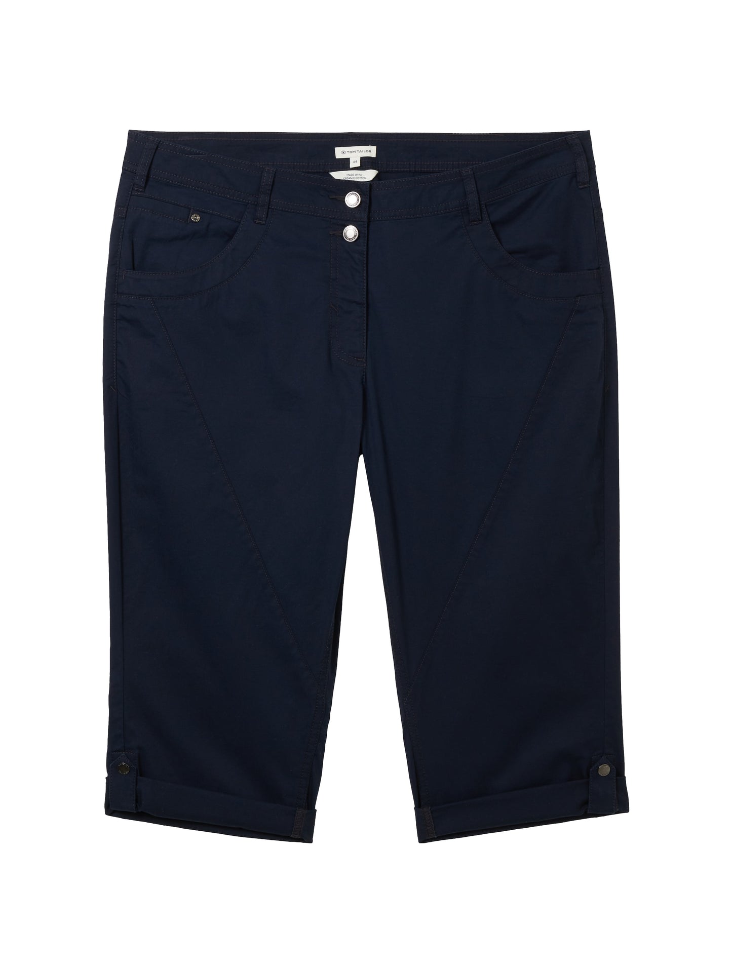 Plus - Cropped Hose mit Bio-Baumwolle