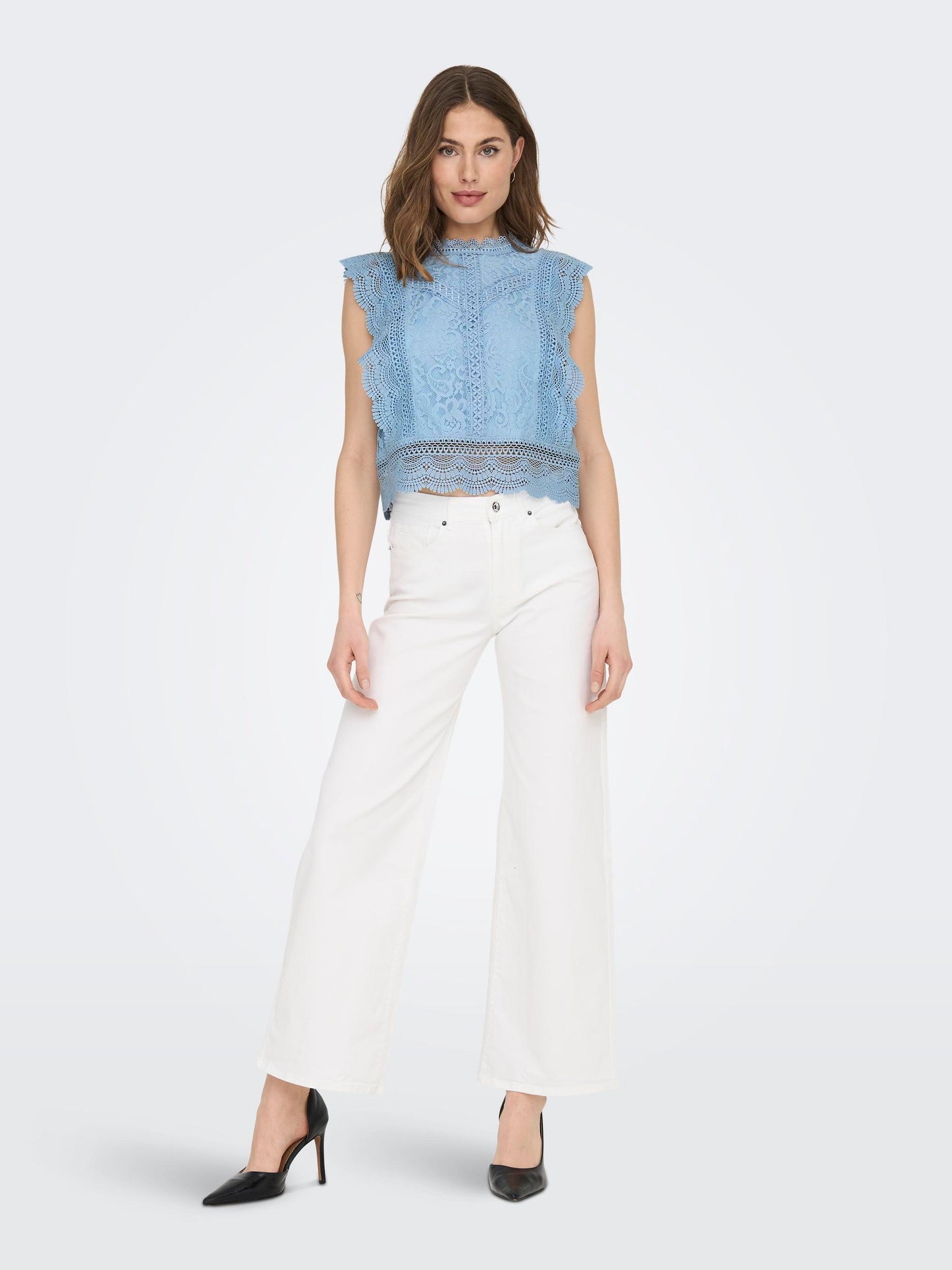 ONLKARO S/L LACE TOP NOOS WVN