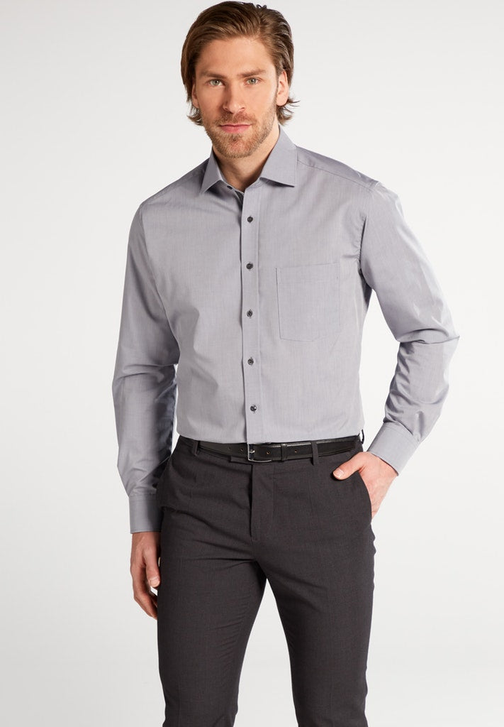 ETERNA LANGARM HEMD MODERN FIT CHAMBRAY