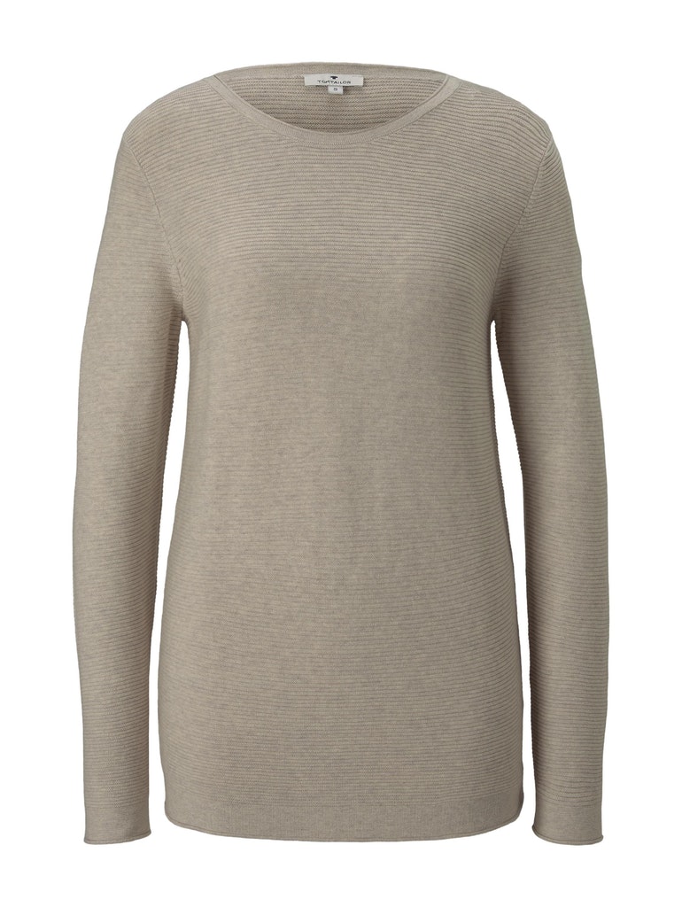 sweater new ottoman, dusty alabaster melange