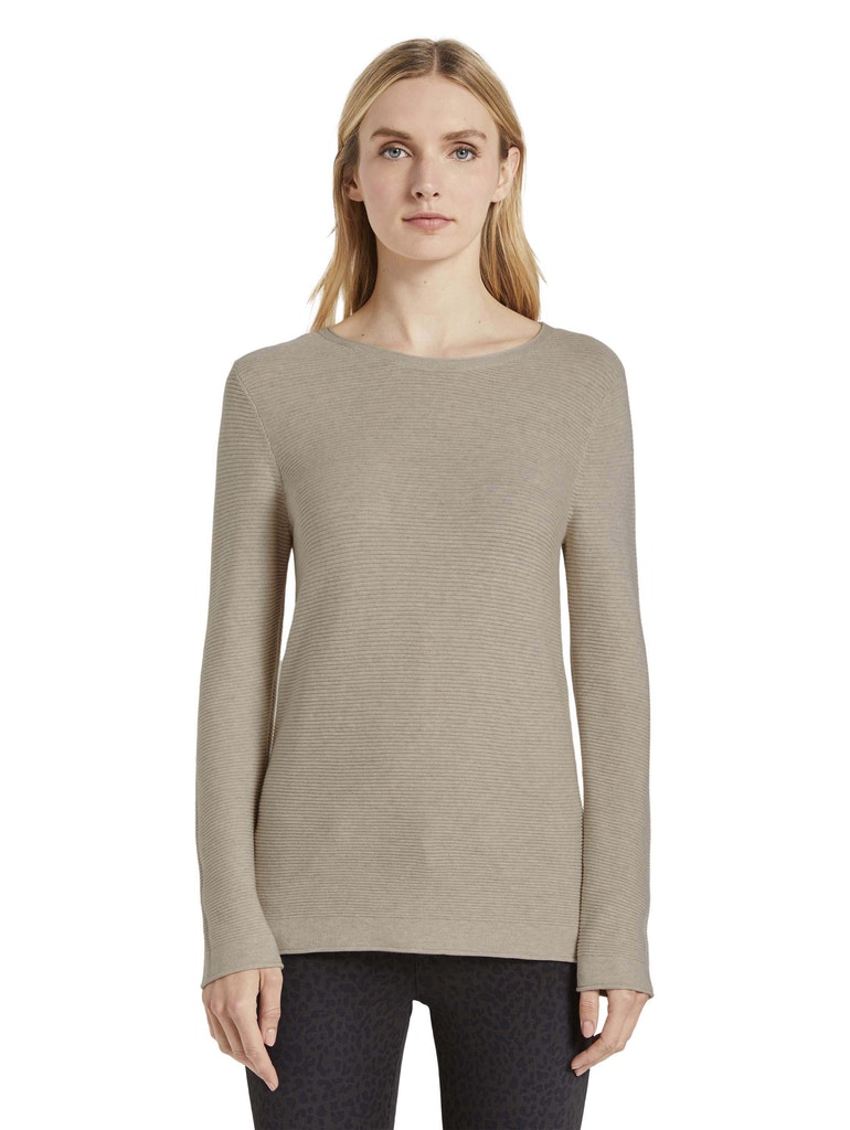 sweater new ottoman, dusty alabaster melange