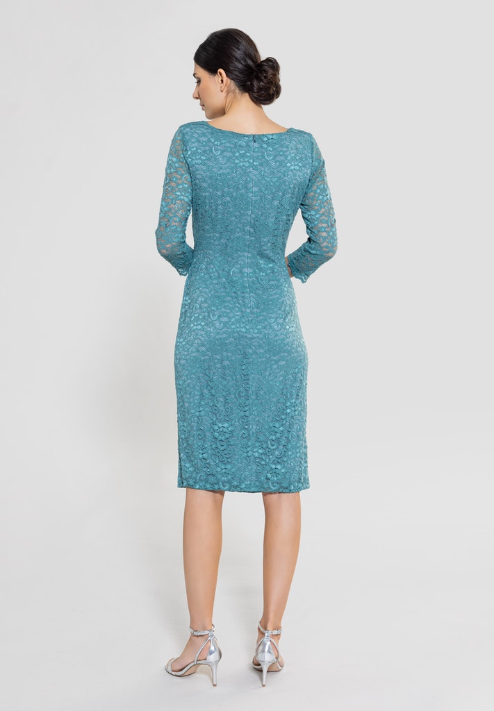 Cocktailkleid aus elastischer Spitze