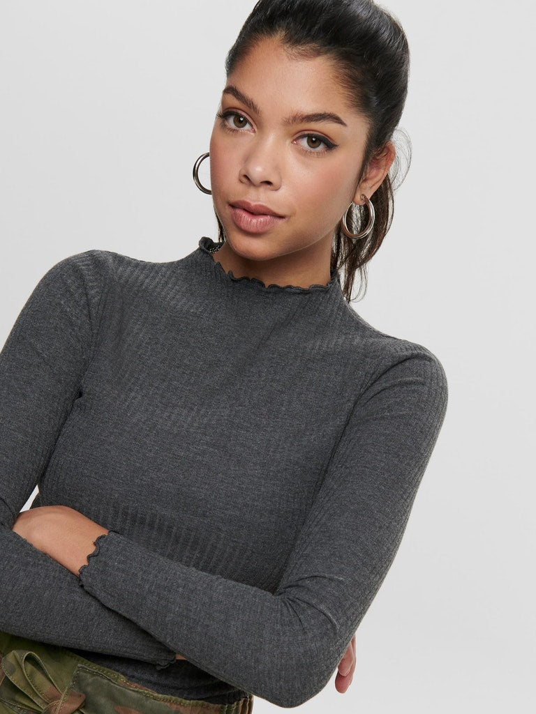 ONLEMMA L/S HIGH NECK TOP NOOS JRS