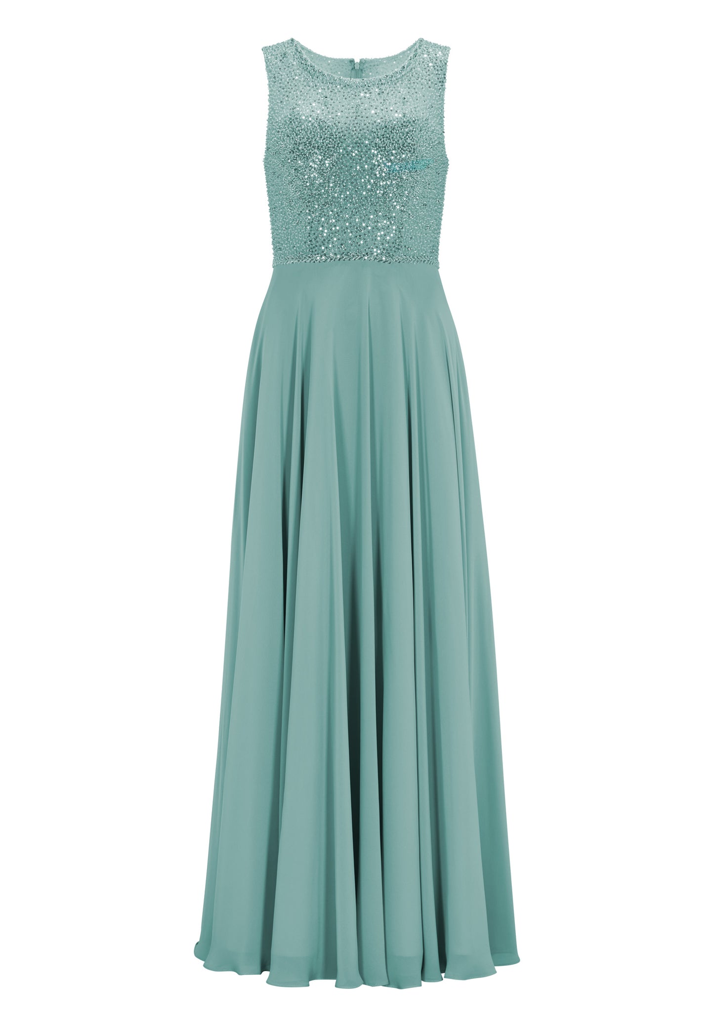 Abendkleid aus Materialmix