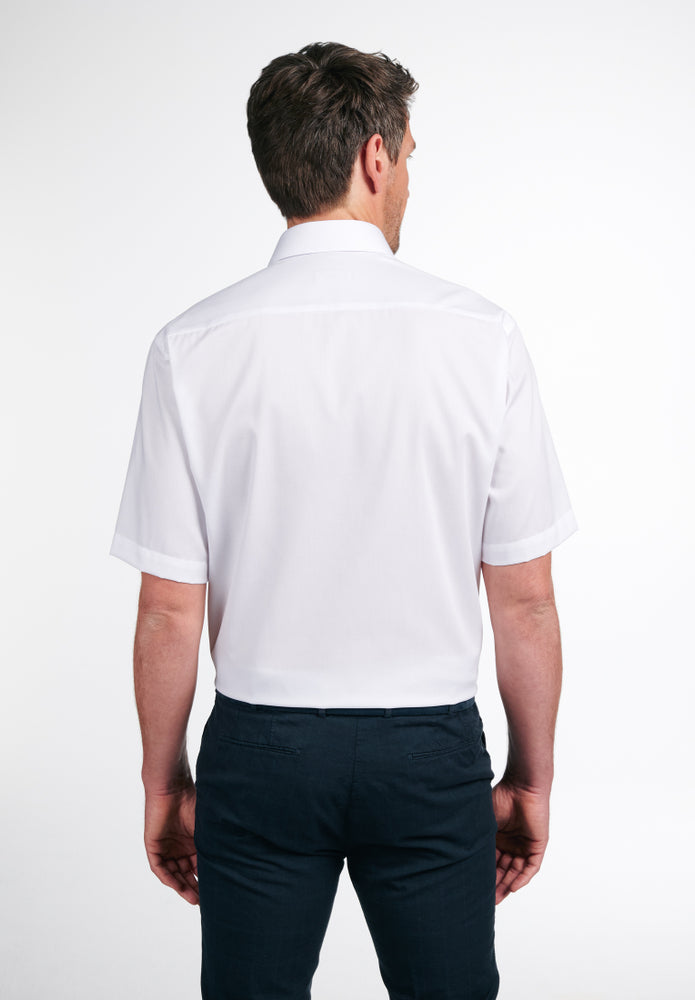 ETERNA unifarbenes Pinpoint Kurzarmhemd COMFORT FIT