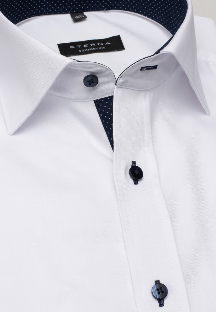 ETERNA unifarbenes Pinpoint Kurzarmhemd COMFORT FIT