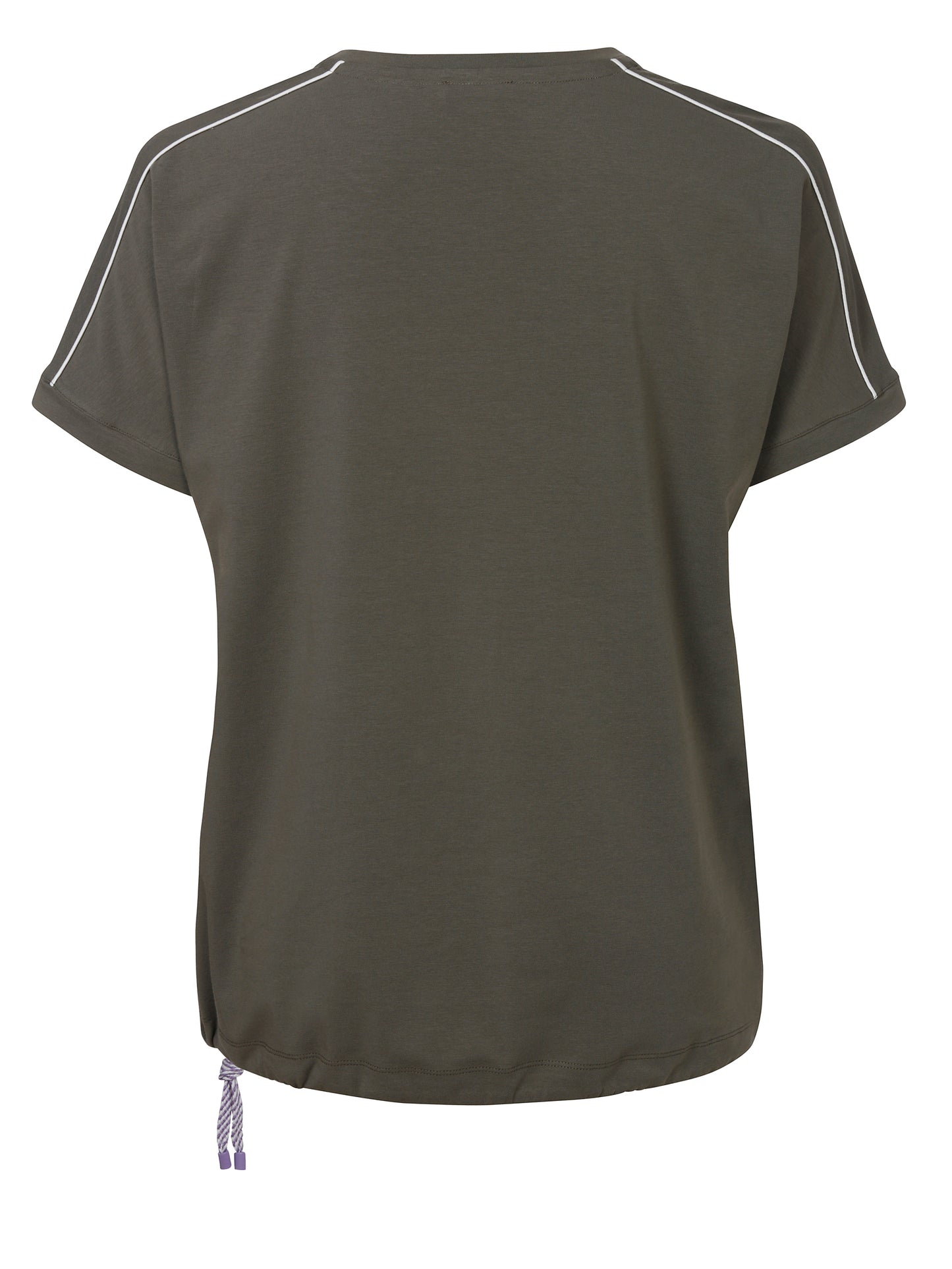Bluse Rundhals ohne Arm Materialmix