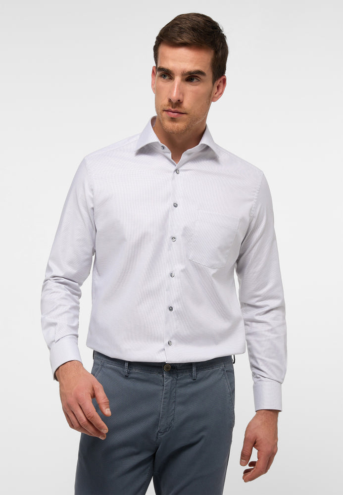 ETERNA strukturiertes Twill-Hemd MODERN FIT