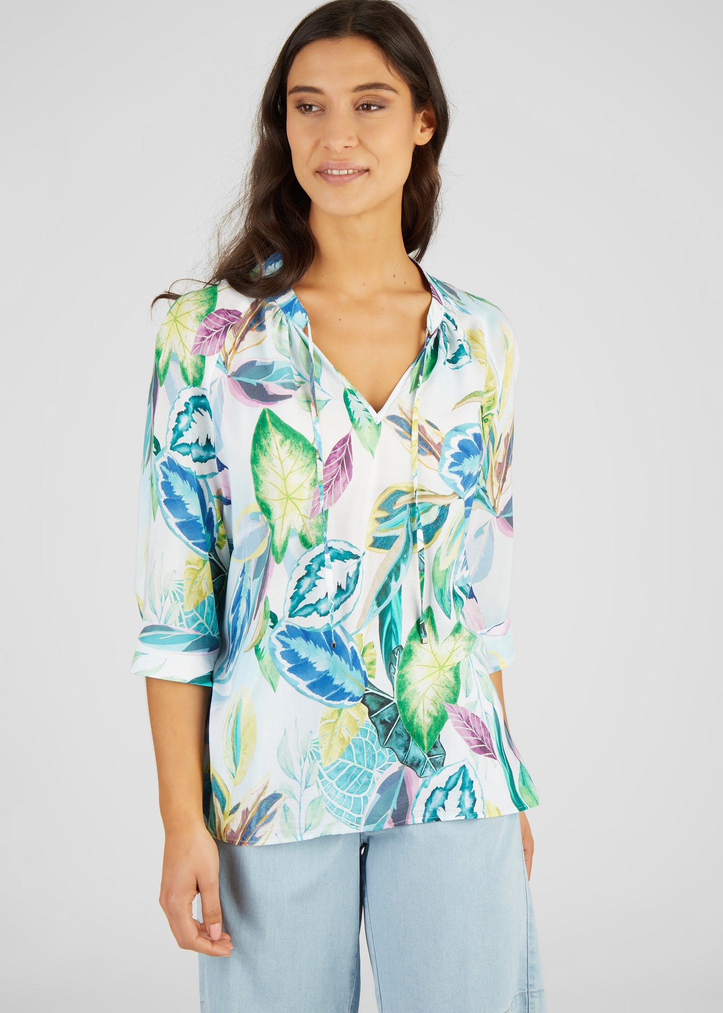 Bluse, Pastellblau