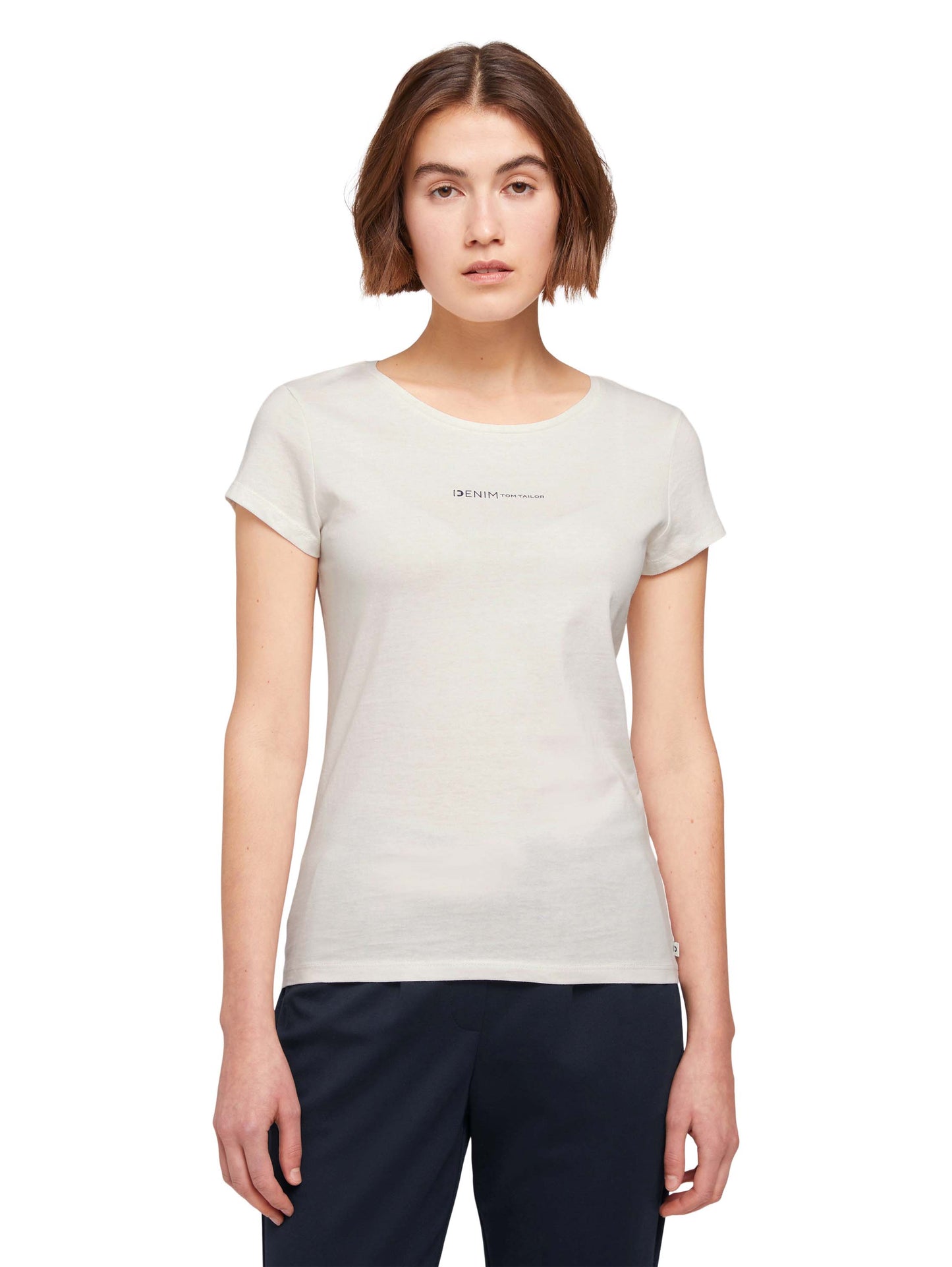 Slim Fit T- Shirt mit Logo Print