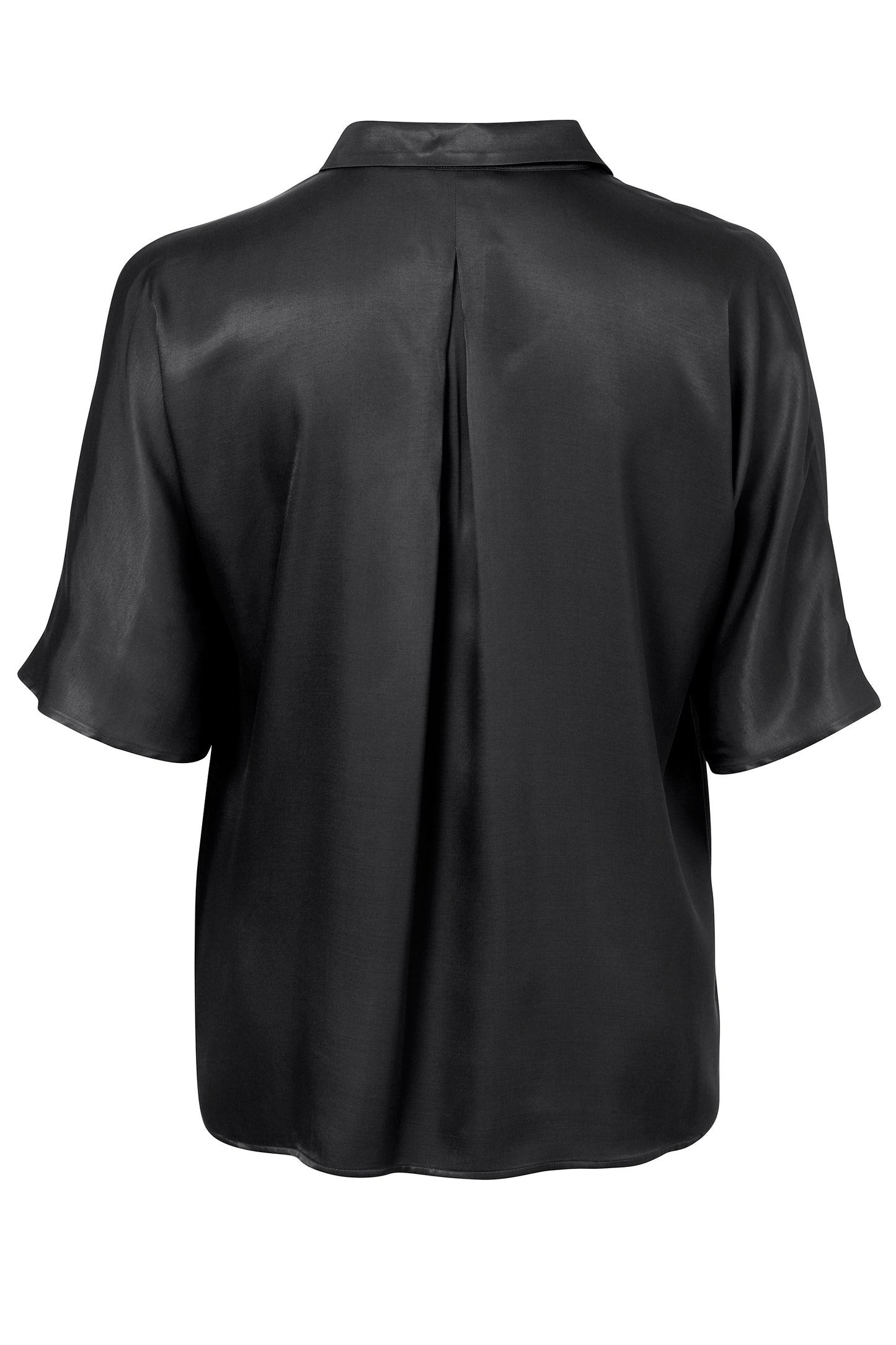 Bluse Hemdkragen 1/2 Arm überschnittene Schulter