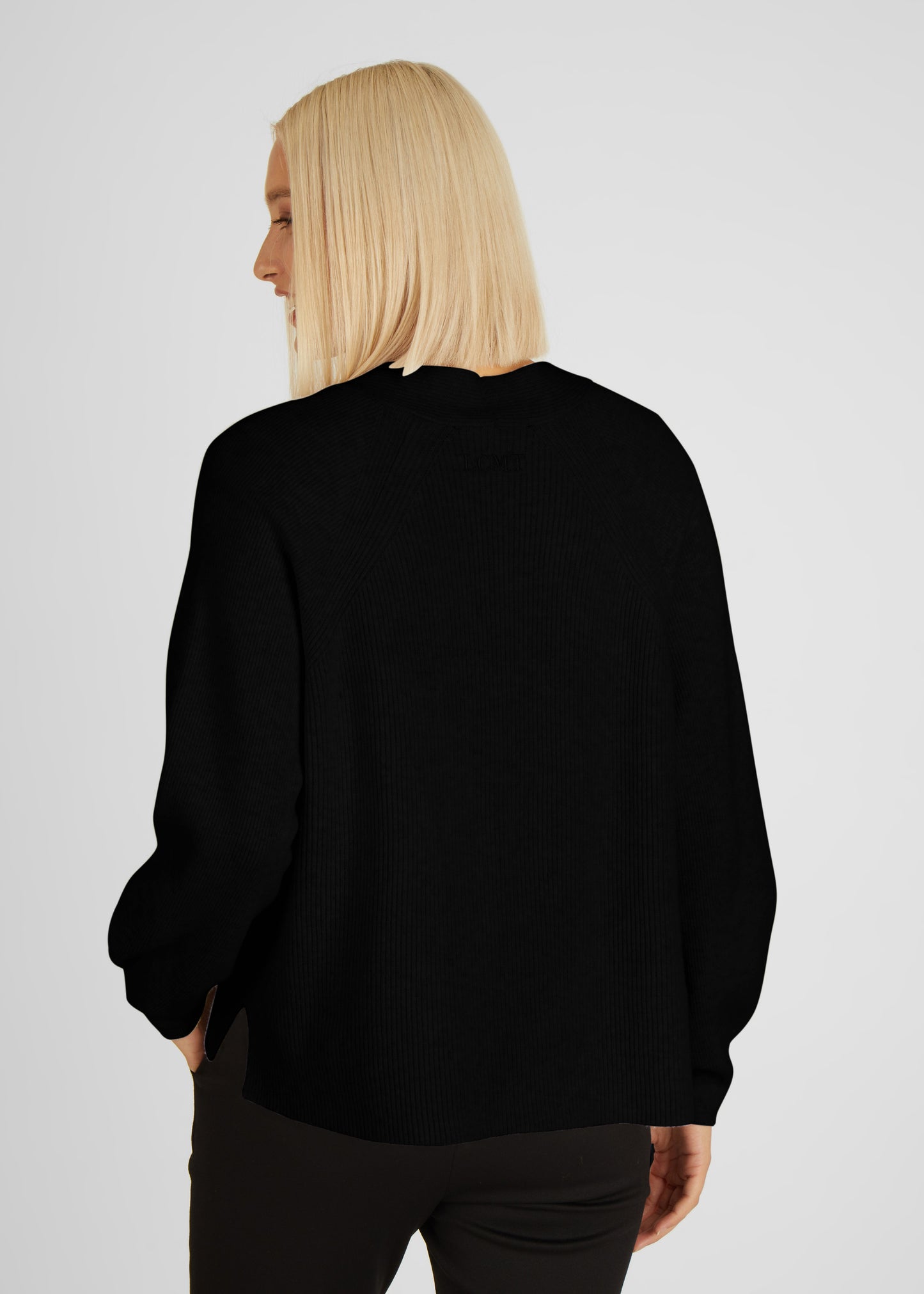 Strickjacke, Schwarz