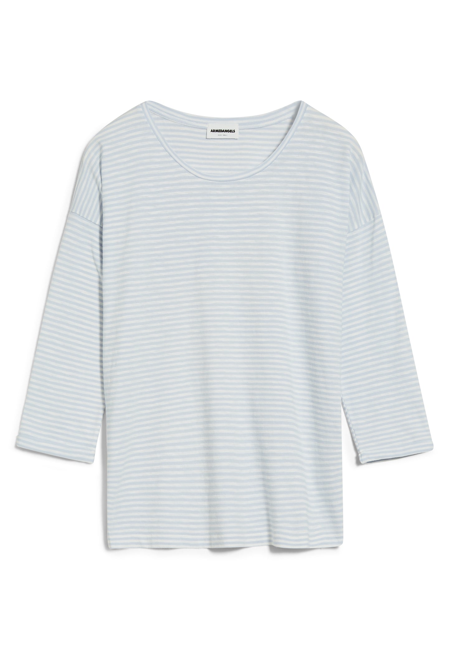 SIANAA LOVELY STRIPES Shirts Longsleeve Streifen, morning sky-oatmilk