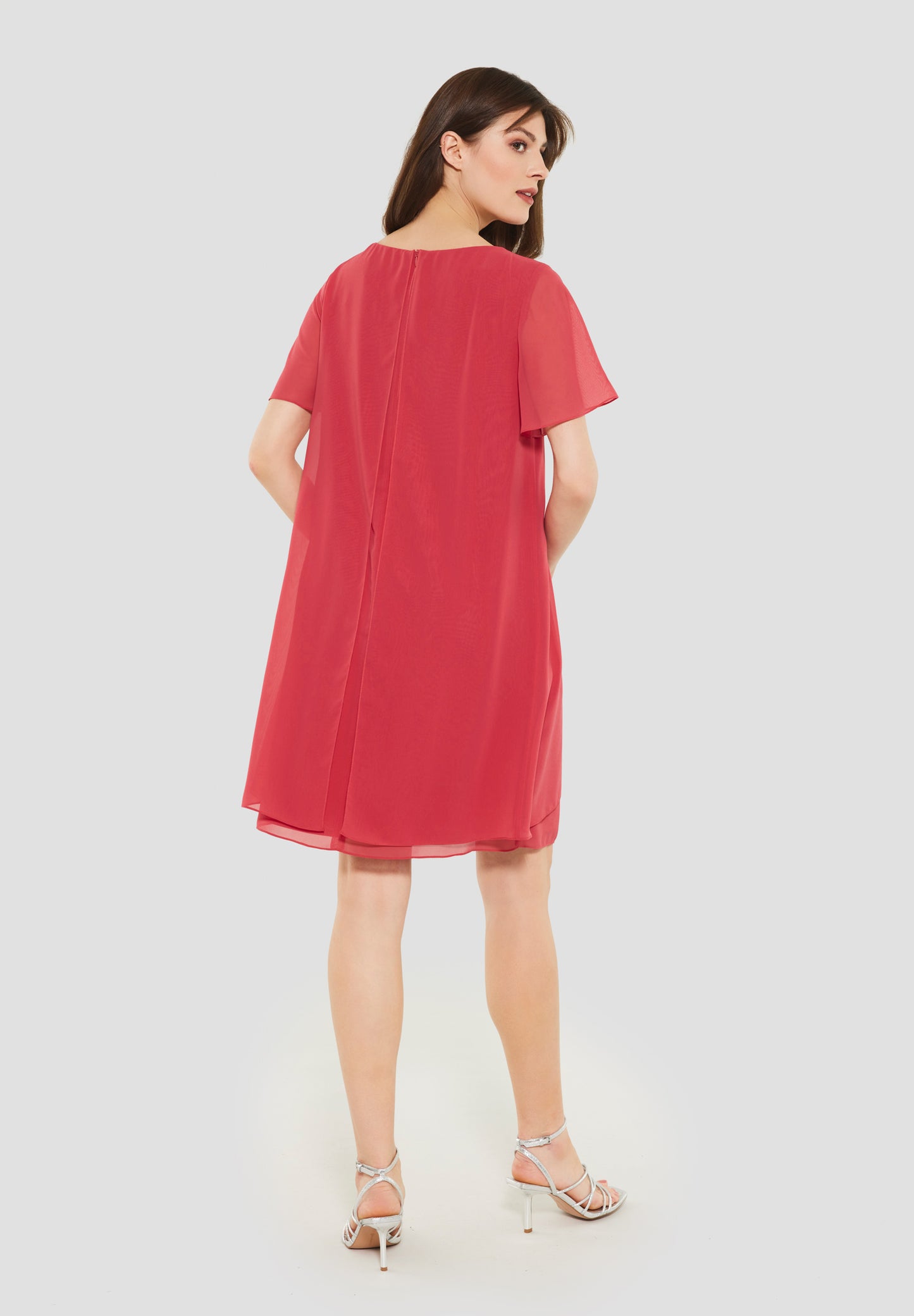 Curve / Cocktailkleid aus nachhaltigen Chiffon