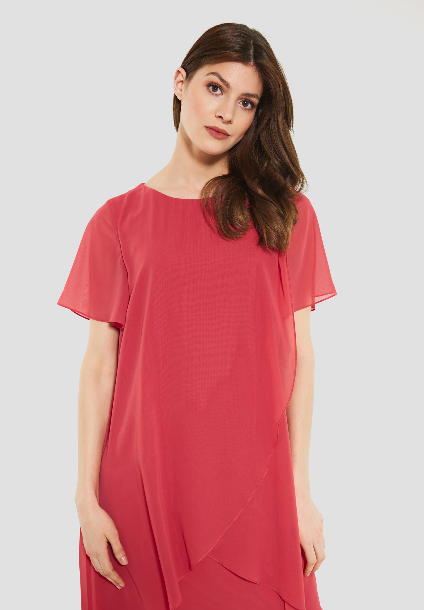 Curve / Cocktailkleid aus nachhaltigen Chiffon